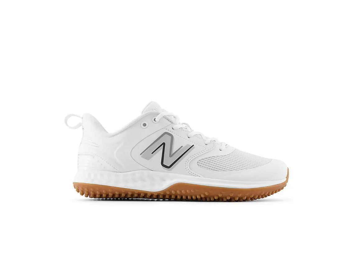 Coastal Soft Fashion Choice New Balance Men's Fresh Foam 3000 V6 Turf Baseball Shoes - White with Gum Rubber - T3000TW6