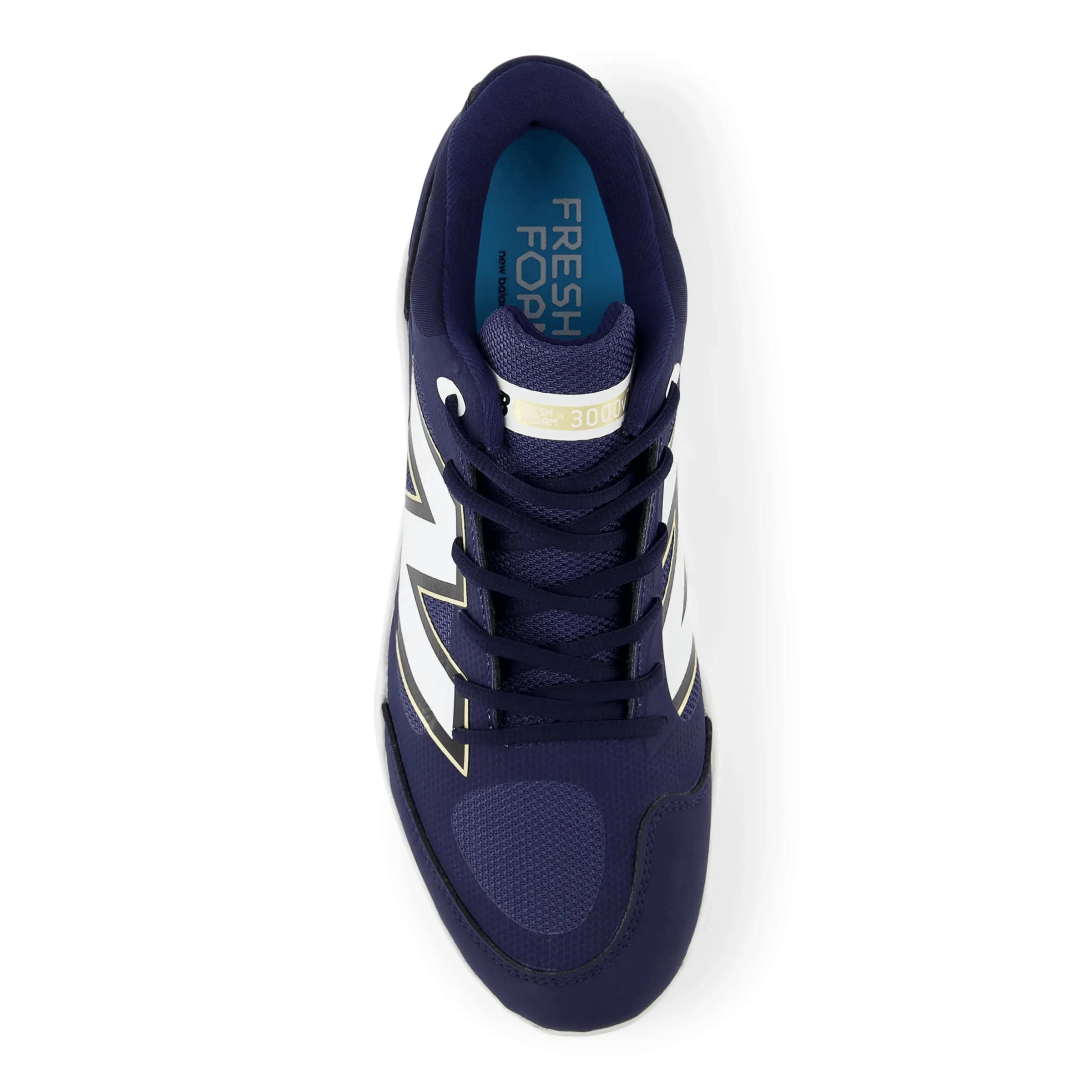 insole Wear resistant New Balance Men's Fresh Foam 3000 v7 Molded Baseball Cleats - Navy - PL3000N7
