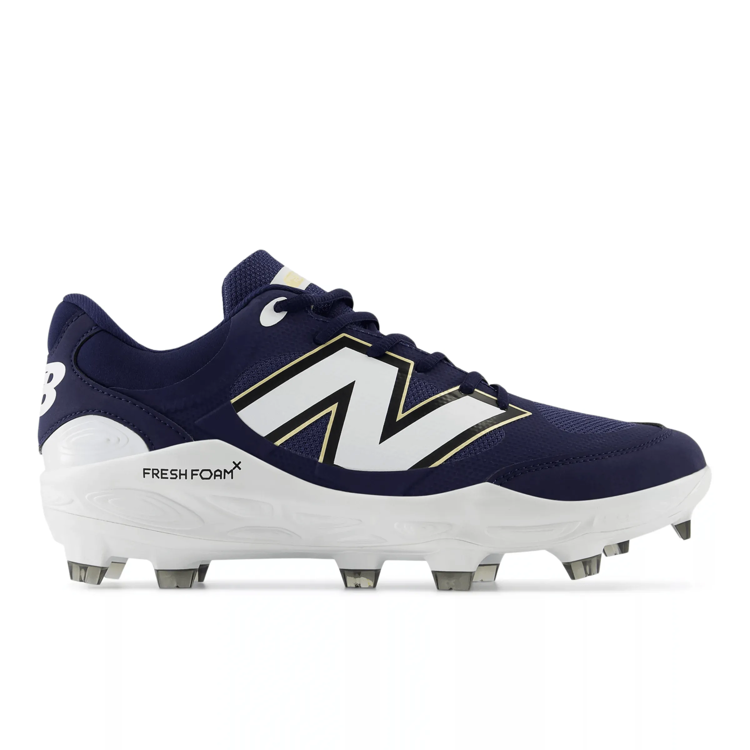 Outdoor Mission Comfortable Step New Balance Men's Fresh Foam 3000 v7 Molded Baseball Cleats - Navy - PL3000N7
