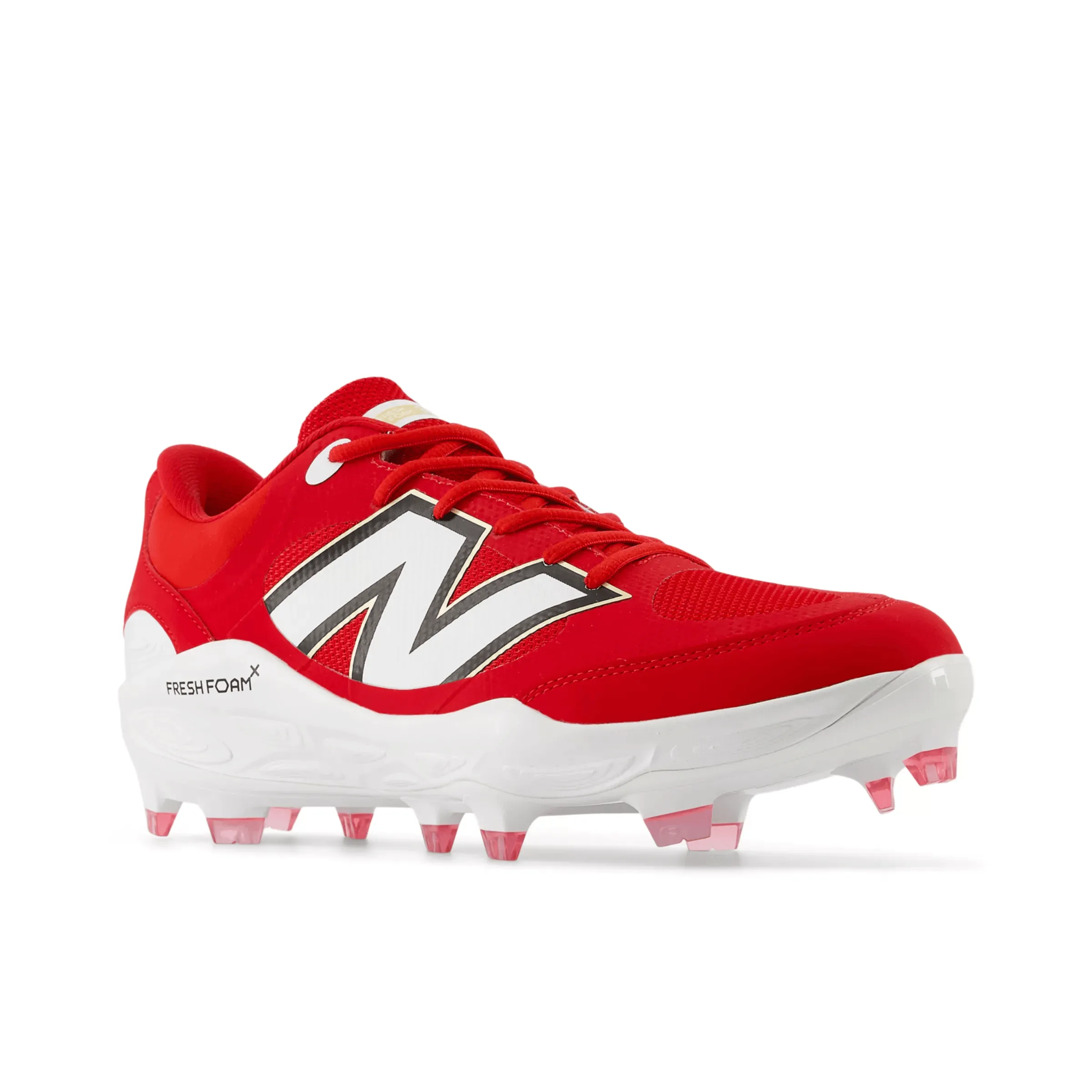 New Balance Men's Fresh Foam 3000 v7 Molded Baseball Cleats - Red - PL3000R7 easy to remove
