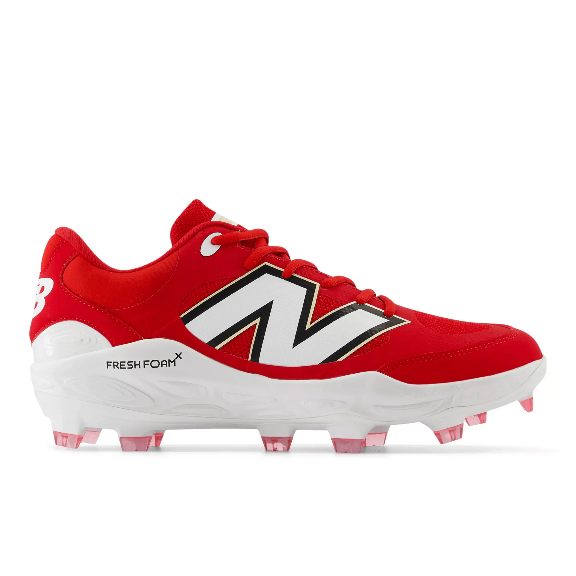 New Balance Men's Fresh Foam 3000 v7 Molded Baseball Cleats - Red - PL3000R7 All Fit