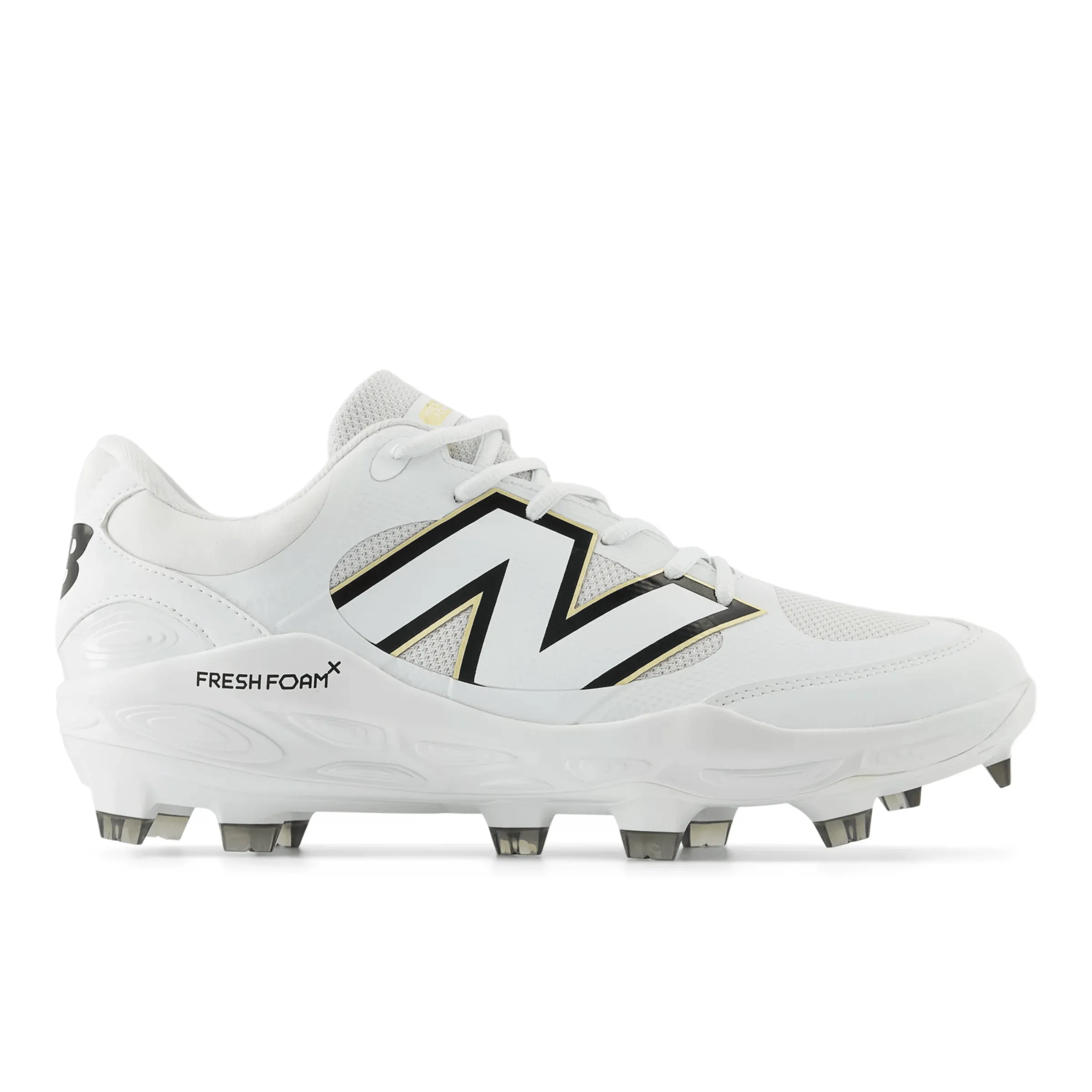 Functional Design Long Hike New Balance Men's Fresh Foam 3000 v7 Molded Baseball Cleats - White - PL3000W7