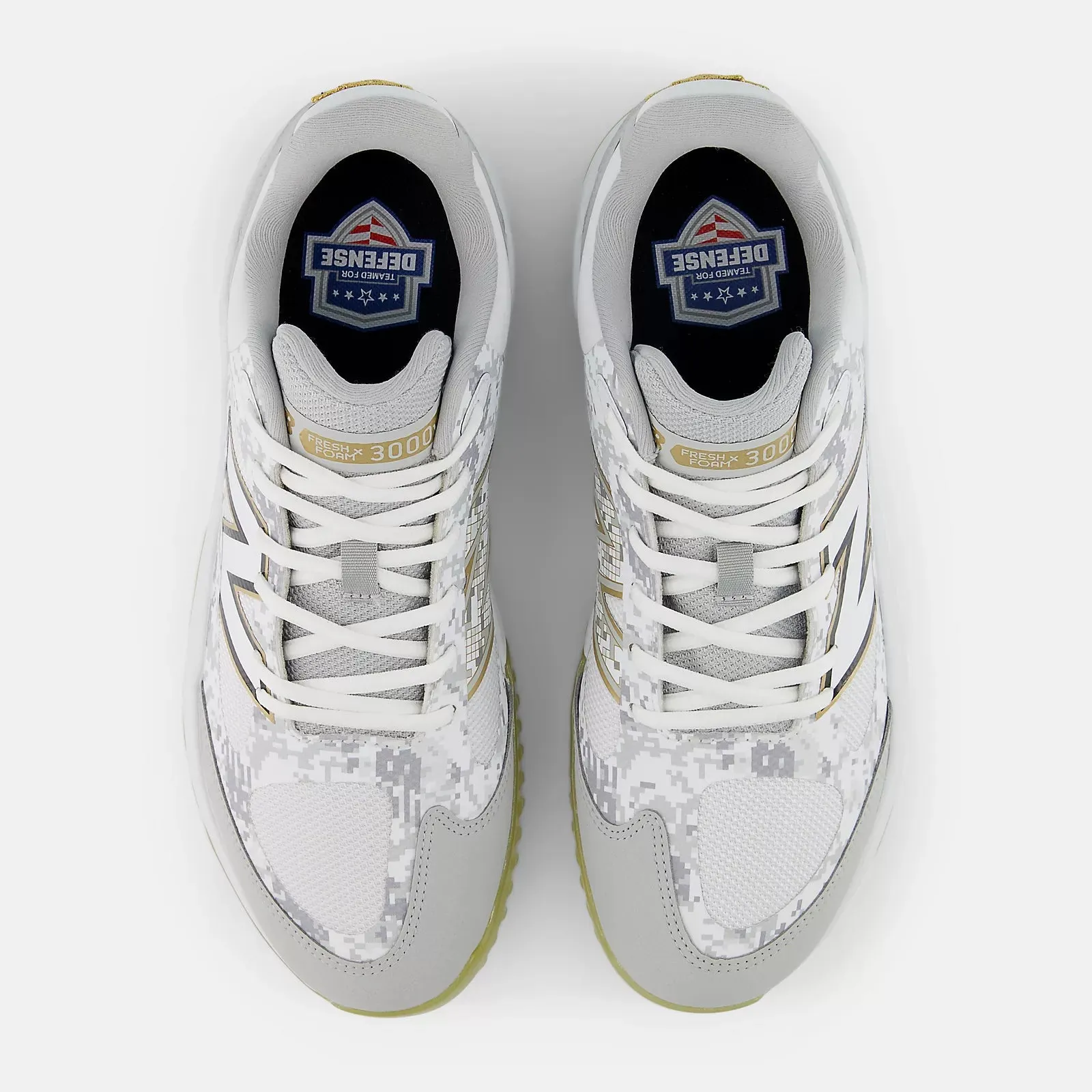 New Balance Men's Fresh Foam 3000 v7 Turf Baseball Shoes - Armed Forces - T3000AF7 High Shaft Soft Touch