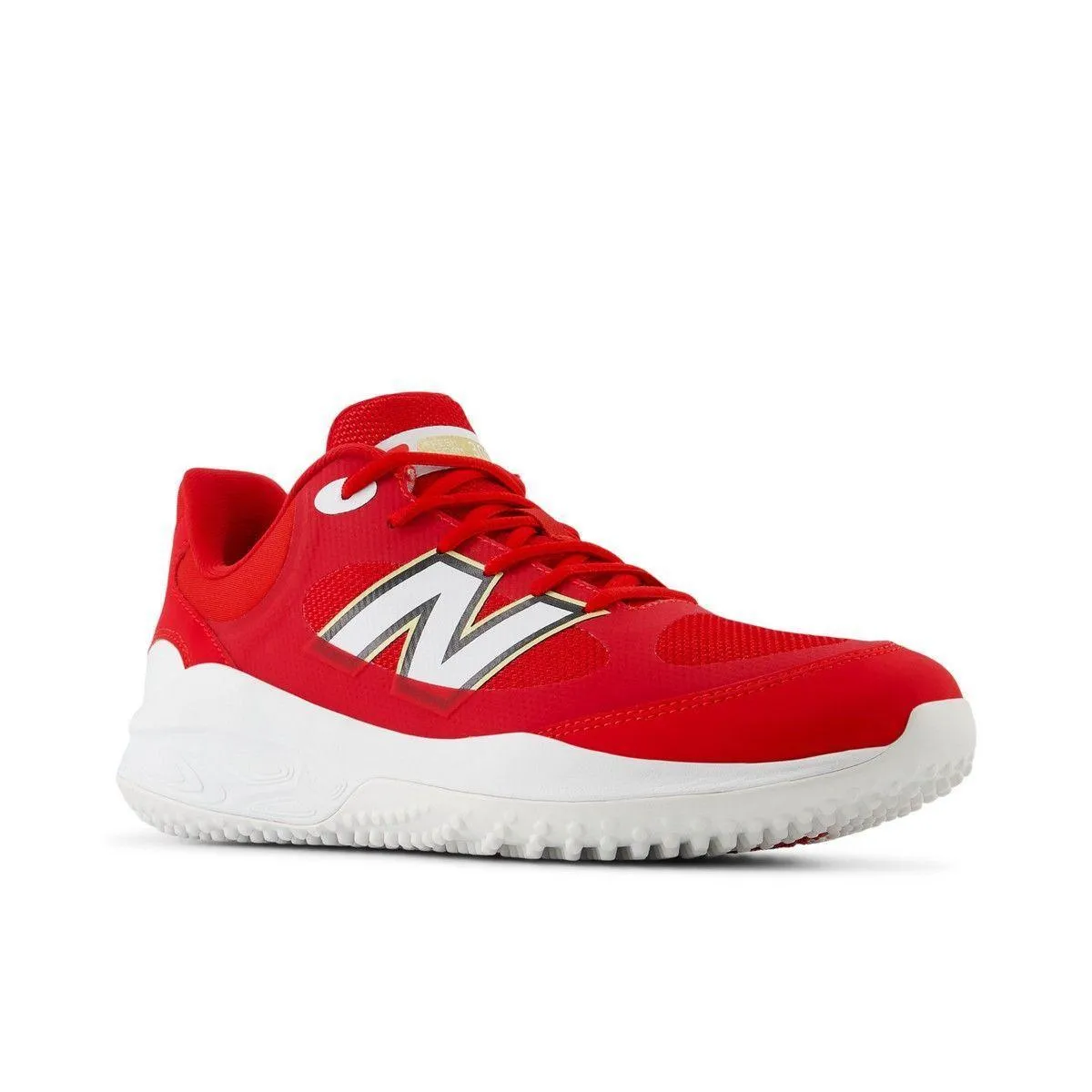 Flexible Patterned Surface New Balance Men's Fresh Foam 3000 v7 Turf Baseball Shoes - Red - T3000TR7