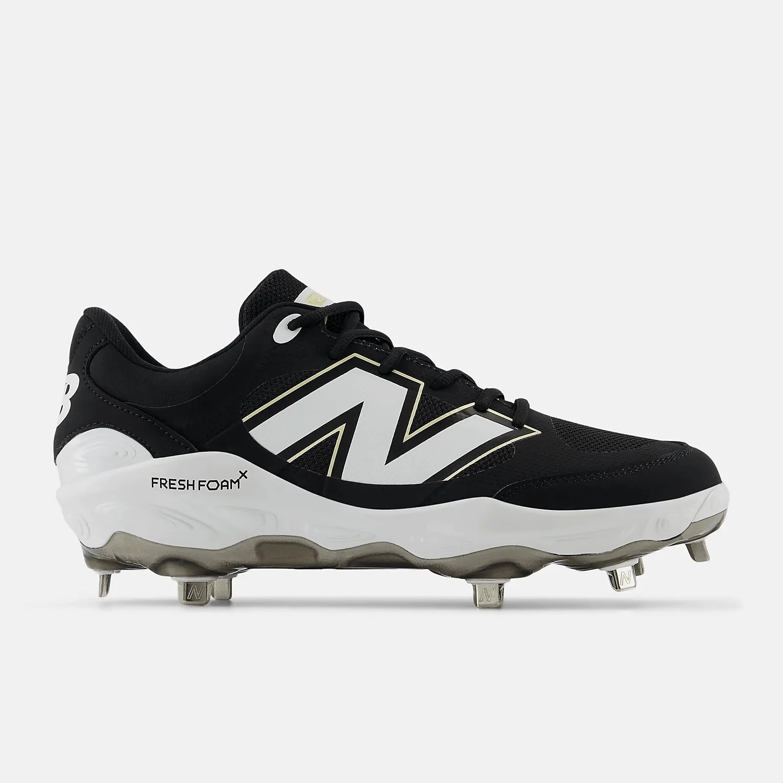 Scandi Cool New Balance Men's Fresh Foam X 3000 v7 Metal Baseball Cleats - Black - L3000BK7