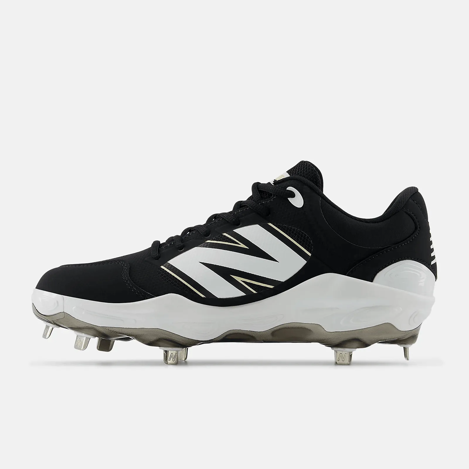 New Balance Men's Fresh Foam X 3000 v7 Metal Baseball Cleats - Black - L3000BK7 Cushioned Insole