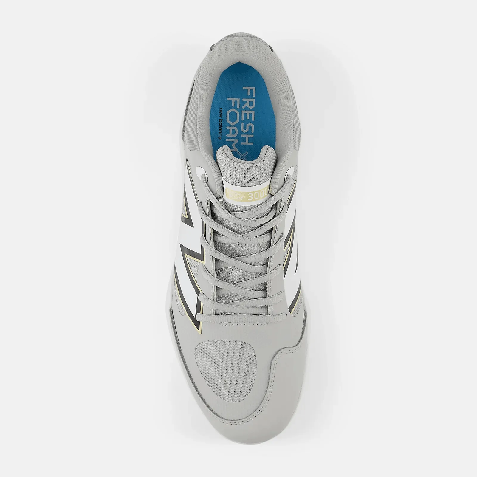 New Balance Men's Fresh Foam X 3000 v7 Metal Baseball Cleats - Raincloud - L3000TG7 Relaxed Vibe slim fit