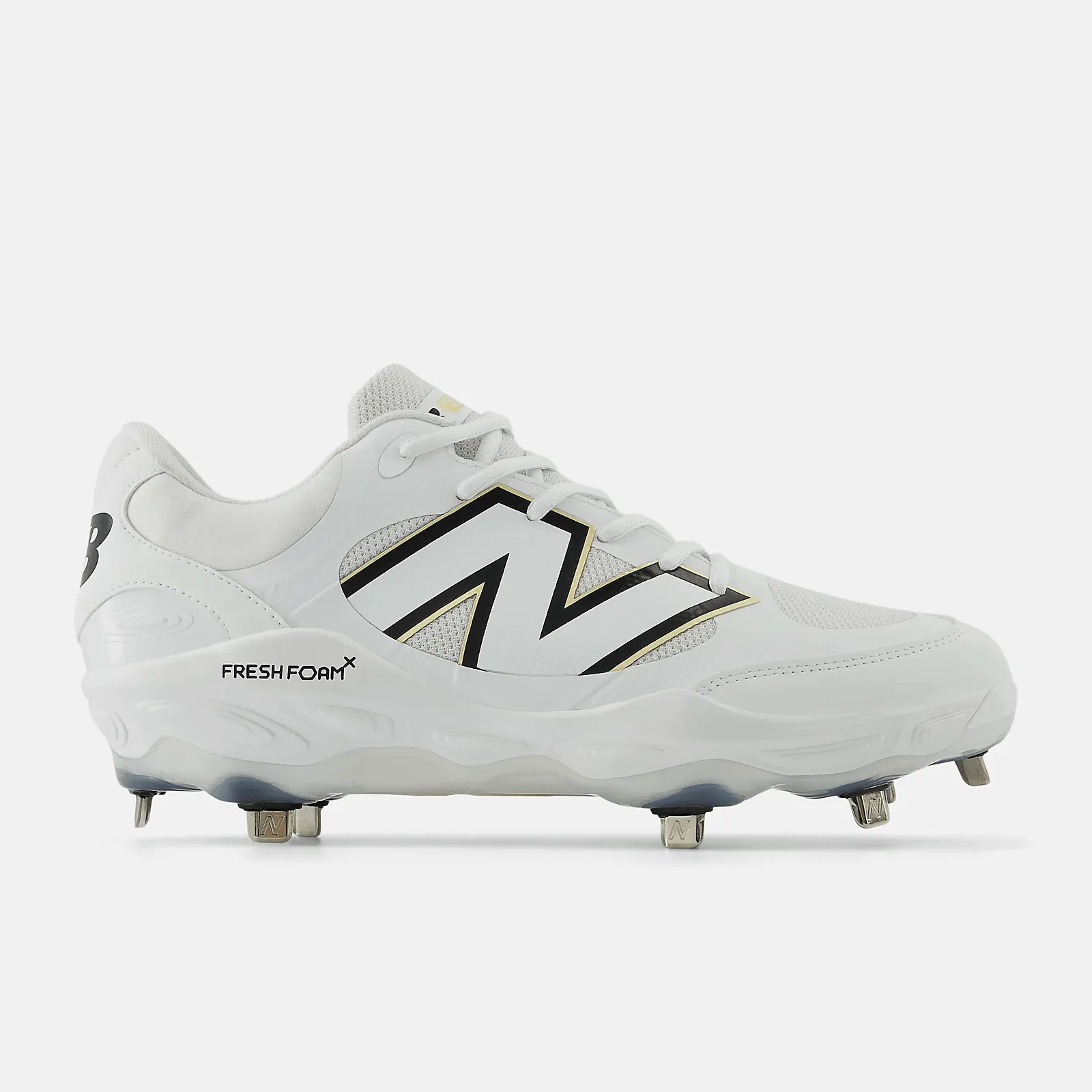 Soft Lining New Balance Men's Fresh Foam X 3000 v7 Metal Baseball Cleats - White - L3000TW7