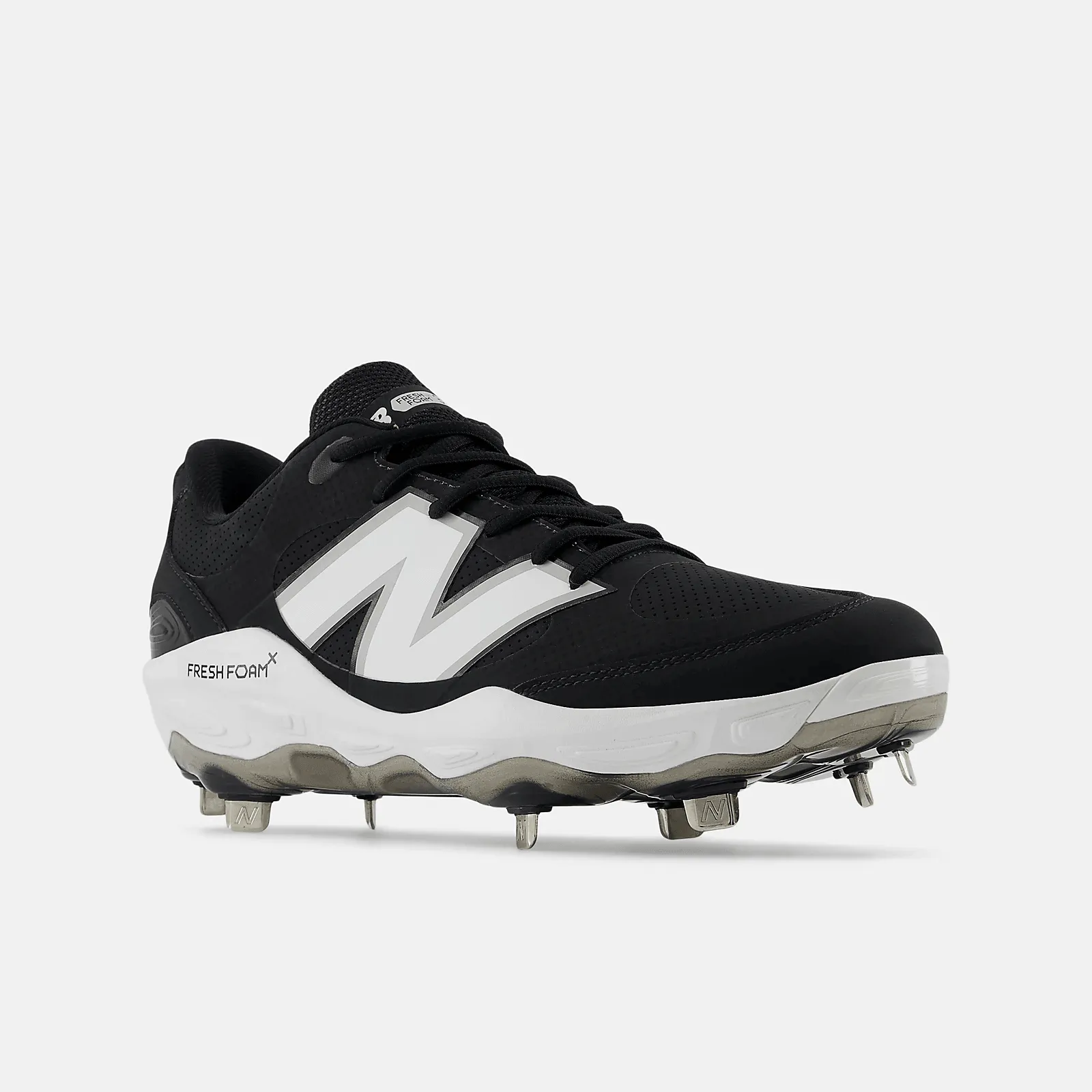 Hard Wear New Balance Men's Fresh Foam X 3000 v7 Synthetic Metal Baseball Cleats - Black - L3000SK7