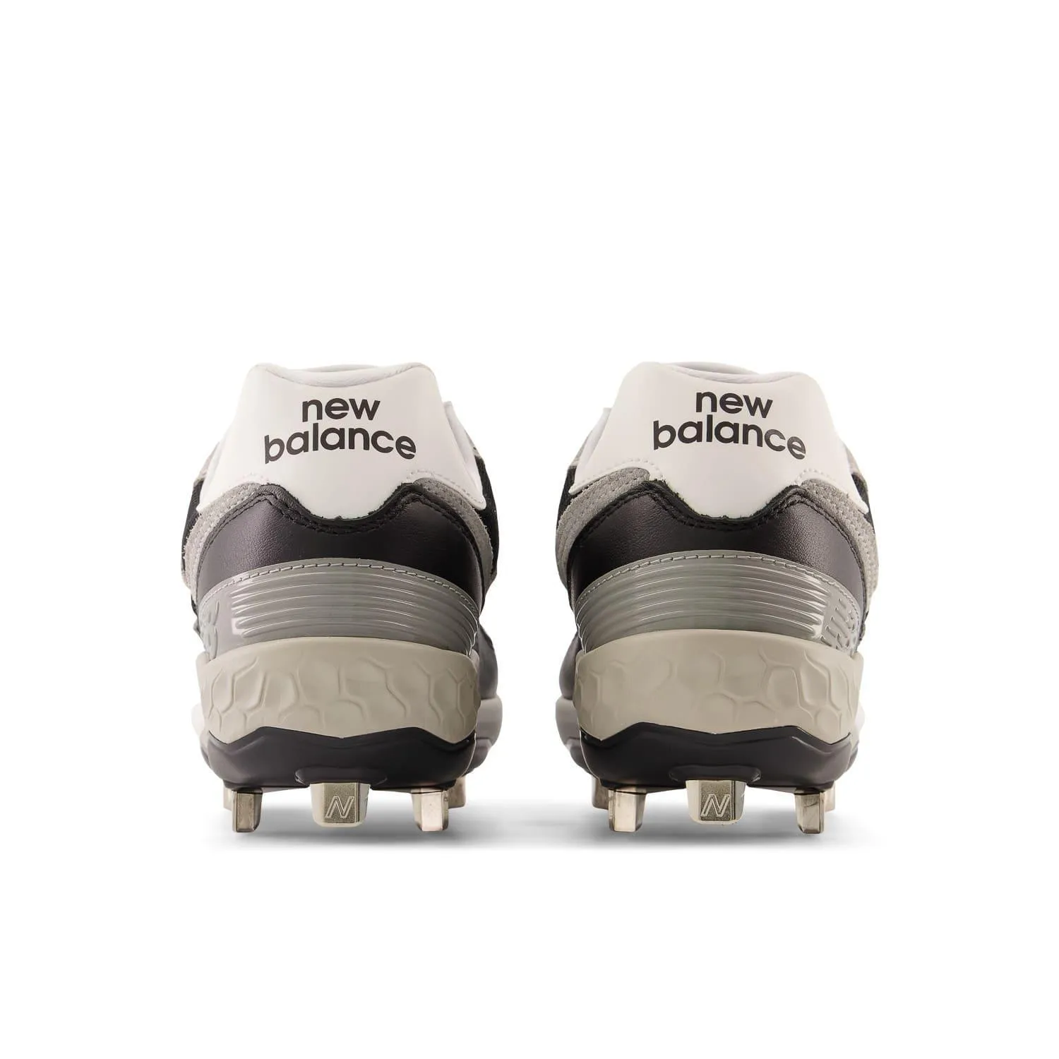 Multi-Function Wear New Balance Men's Fresh Foam X 574 Lux Metal Baseball Cleats - L574BK1