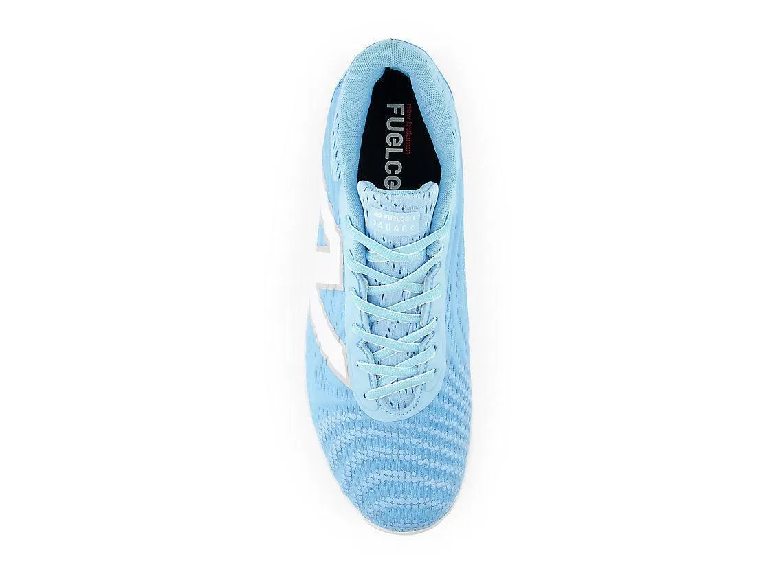 Built Tough Waterproof Feature New Balance Men's FuelCell 4040 V7 Metal Baseball Cleats - Sky Blue / White - L4040SD7
