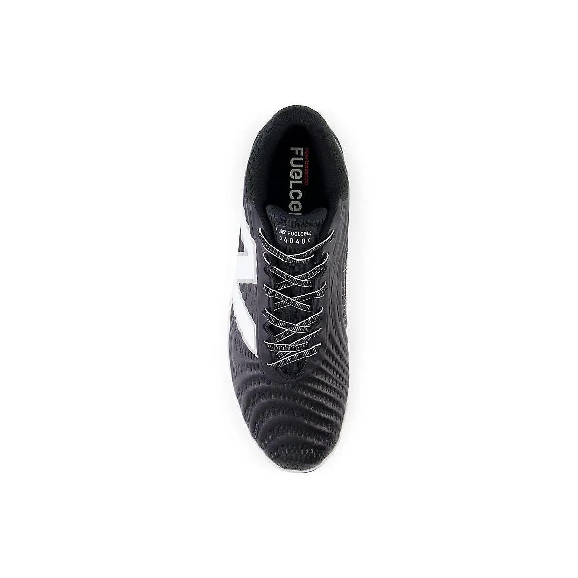 New Balance Men's FuelCell 4040 V7 Molded Baseball Cleats - Black / Optic White - PL4040K7 Snow Ready PU