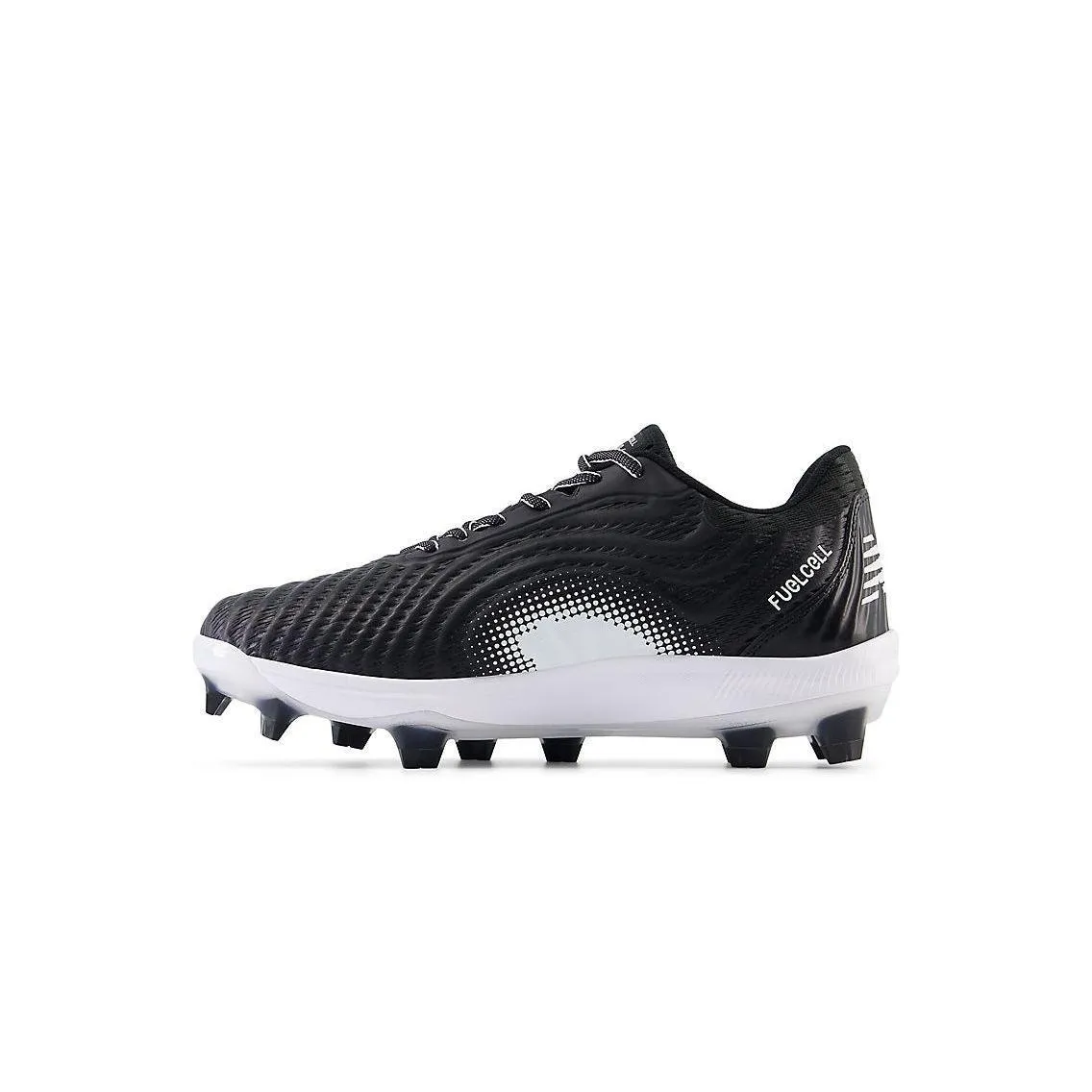 Versatile New Balance Men's FuelCell 4040 V7 Molded Baseball Cleats - Black / Optic White - PL4040K7