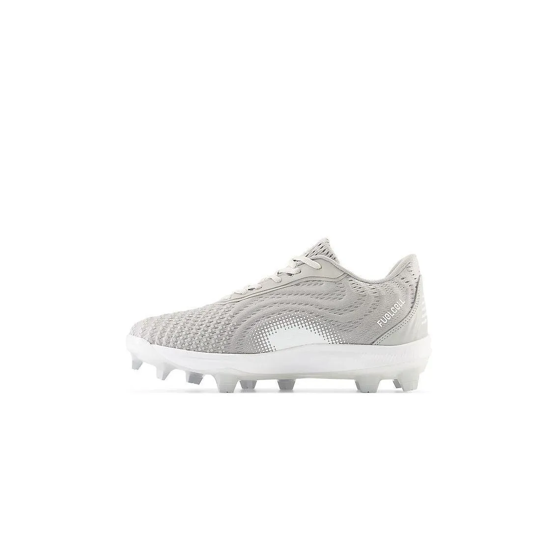 New Balance Men's FuelCell 4040 V7 Molded Baseball Cleats - Raincloud / Optic White - PL4040G7 dry surface