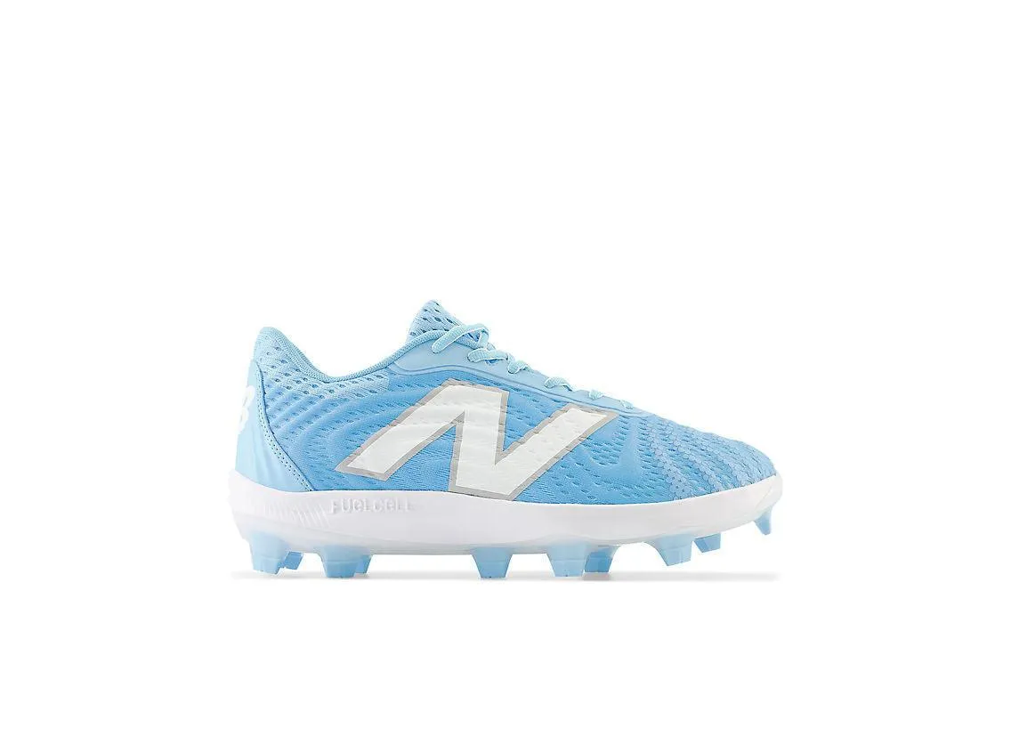 New Balance Men's FuelCell 4040 V7 Molded Baseball Cleats - Sky Blue / White - PL4040C7 Comfortable Heel