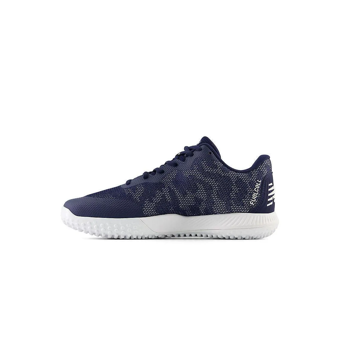 New Balance Men's FuelCell 4040 V7 Turf Baseball Shoes - Team Navy / Optic White - T4040TN7 Functional Build Lace-up