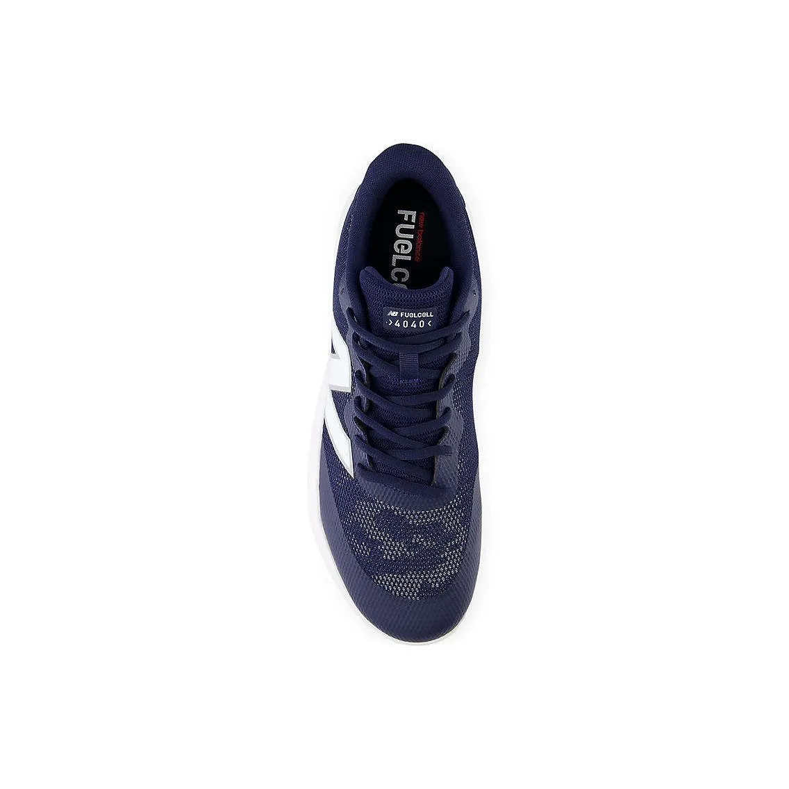 New Balance Men's FuelCell 4040 V7 Turf Baseball Shoes - Team Navy / Optic White - T4040TN7 Pull-on style