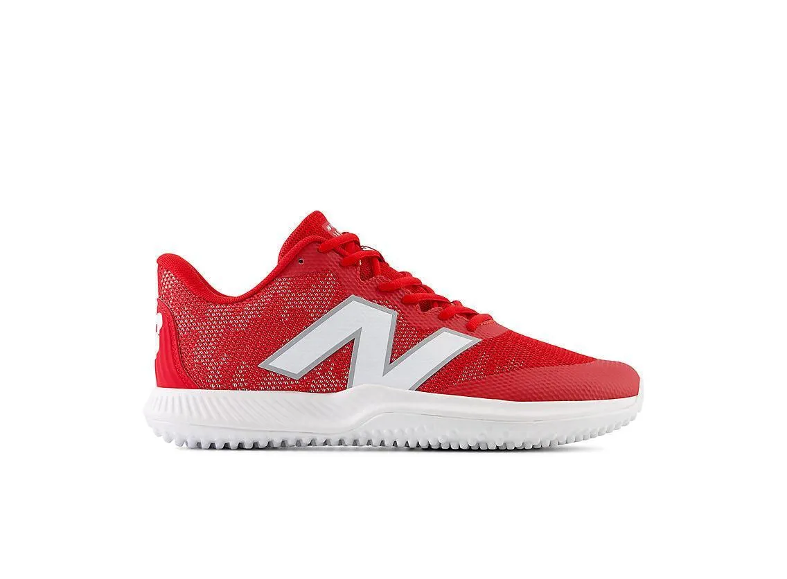 Heavy Duty New Balance Men's FuelCell 4040 V7 Turf Baseball Shoes - Team Red / White - T4040TR7