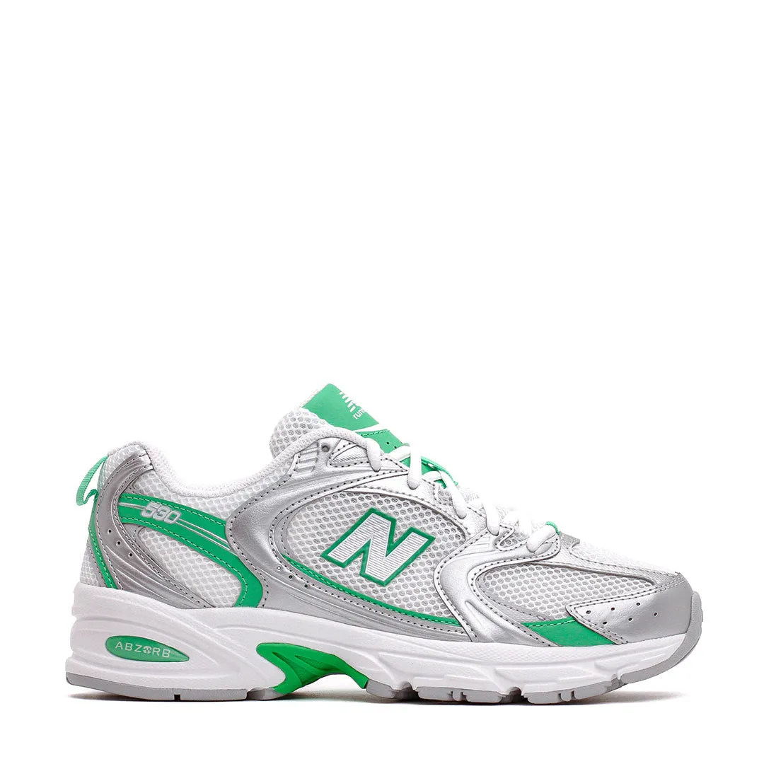 running in bumpy tracks shoes stretchy - upper shoes New Balance Unisex 530 Silver Metallic Green Apple U530APL