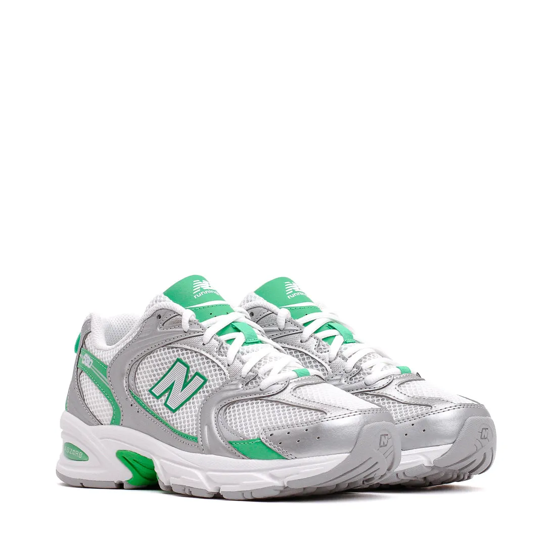 spandex - upper shoes Elegant New Balance Unisex 530 Silver Metallic Green Apple U530APL