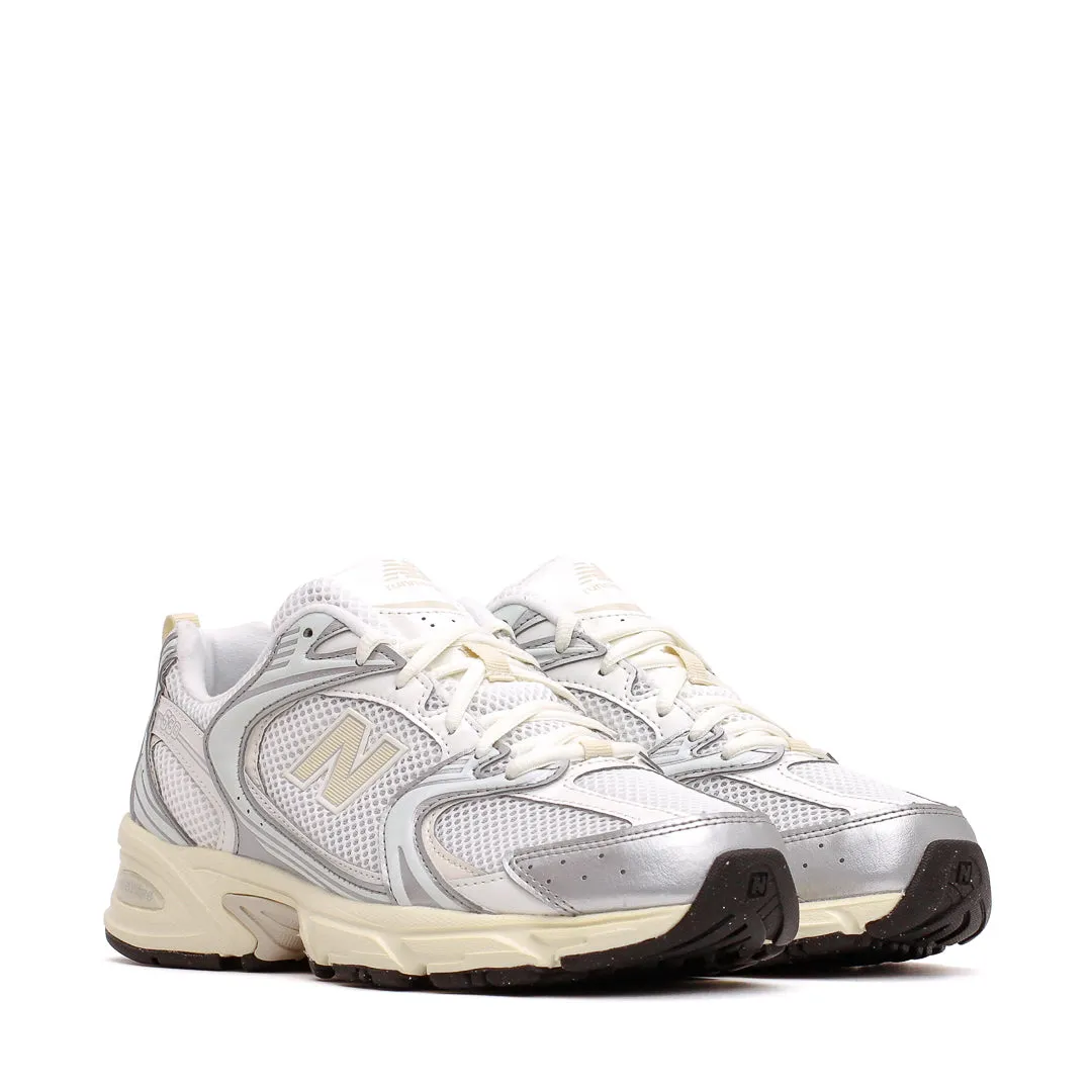 New Balance Unisex 530 Silver Metallic Linen U530ESB weightlifting shoes