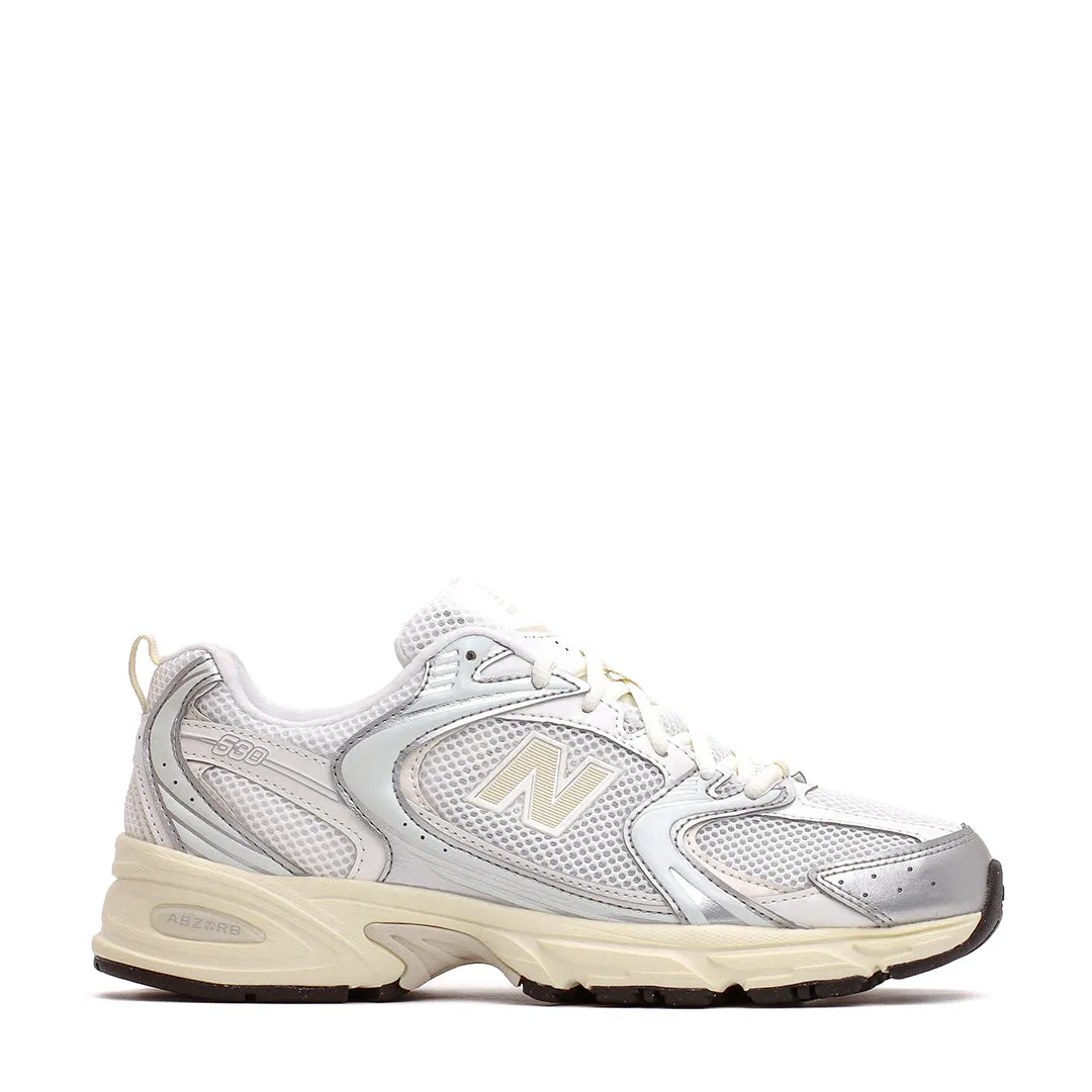 matte - finish - design shoes non - slip shoes New Balance Unisex 530 Silver Metallic Linen U530ESB