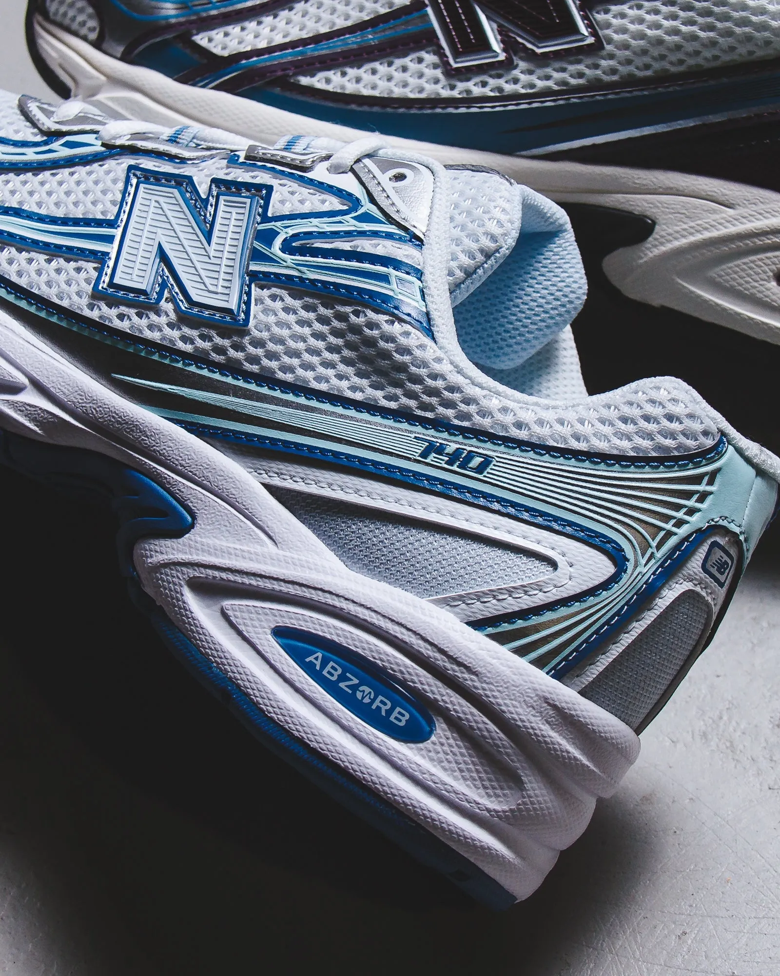 recovery running shoes men's athletic footwear New Balance Unisex 740 Ice Blue U740LB2
