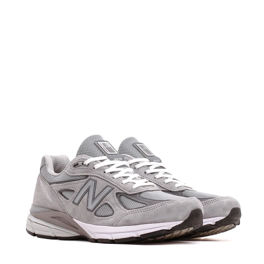 mid - top cut New Balance Unisex 990v4 Made In USA Grey U990GR4