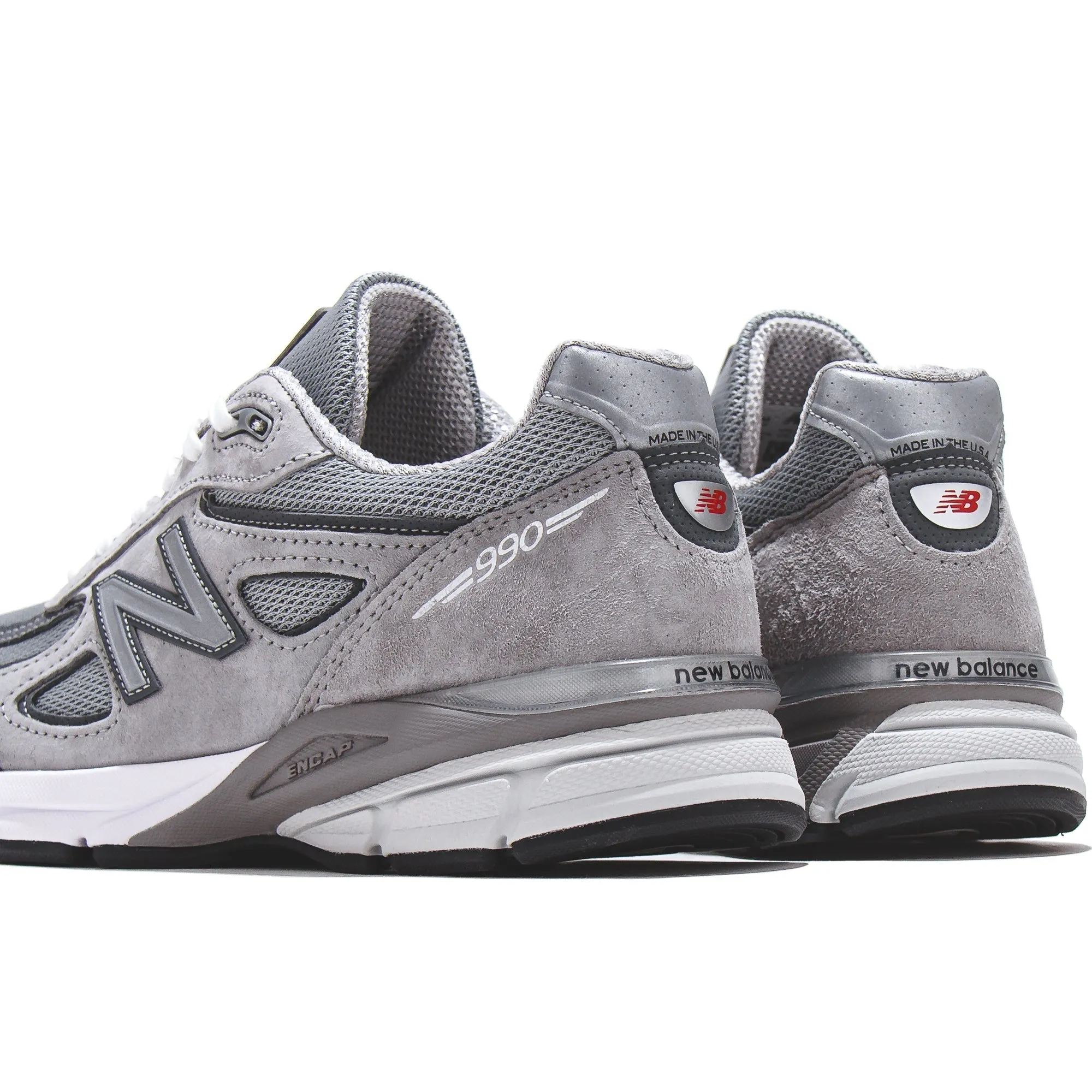 New Balance Unisex 990v4 Made In USA Grey U990GR4 Toe Space black shoes