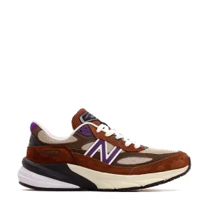 New Balance Unisex 990v6 Rich Oak Cosmic Grape U990OP6 dirt running shoes Grass