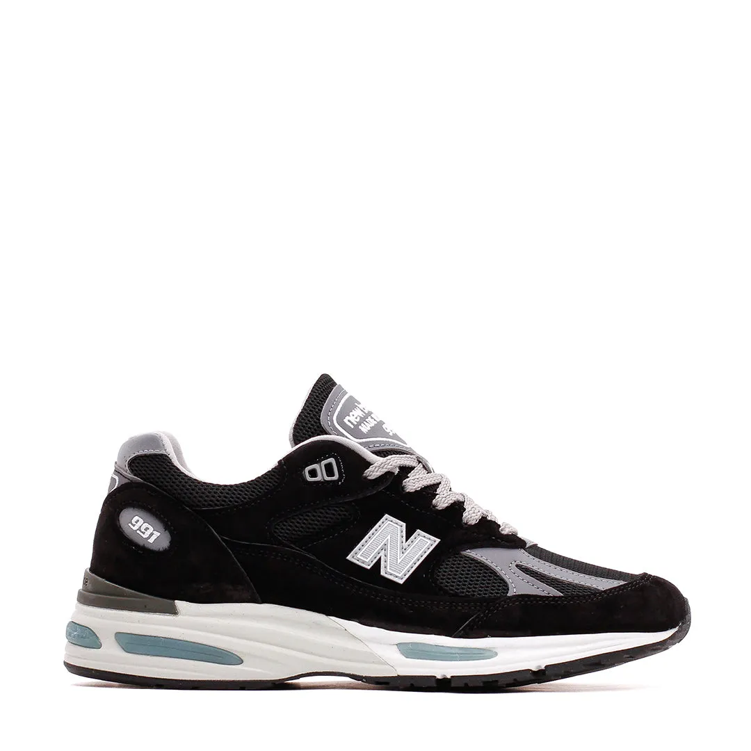 motion control shoes New Balance Unisex 991v2 Black Made In UK U991BK2