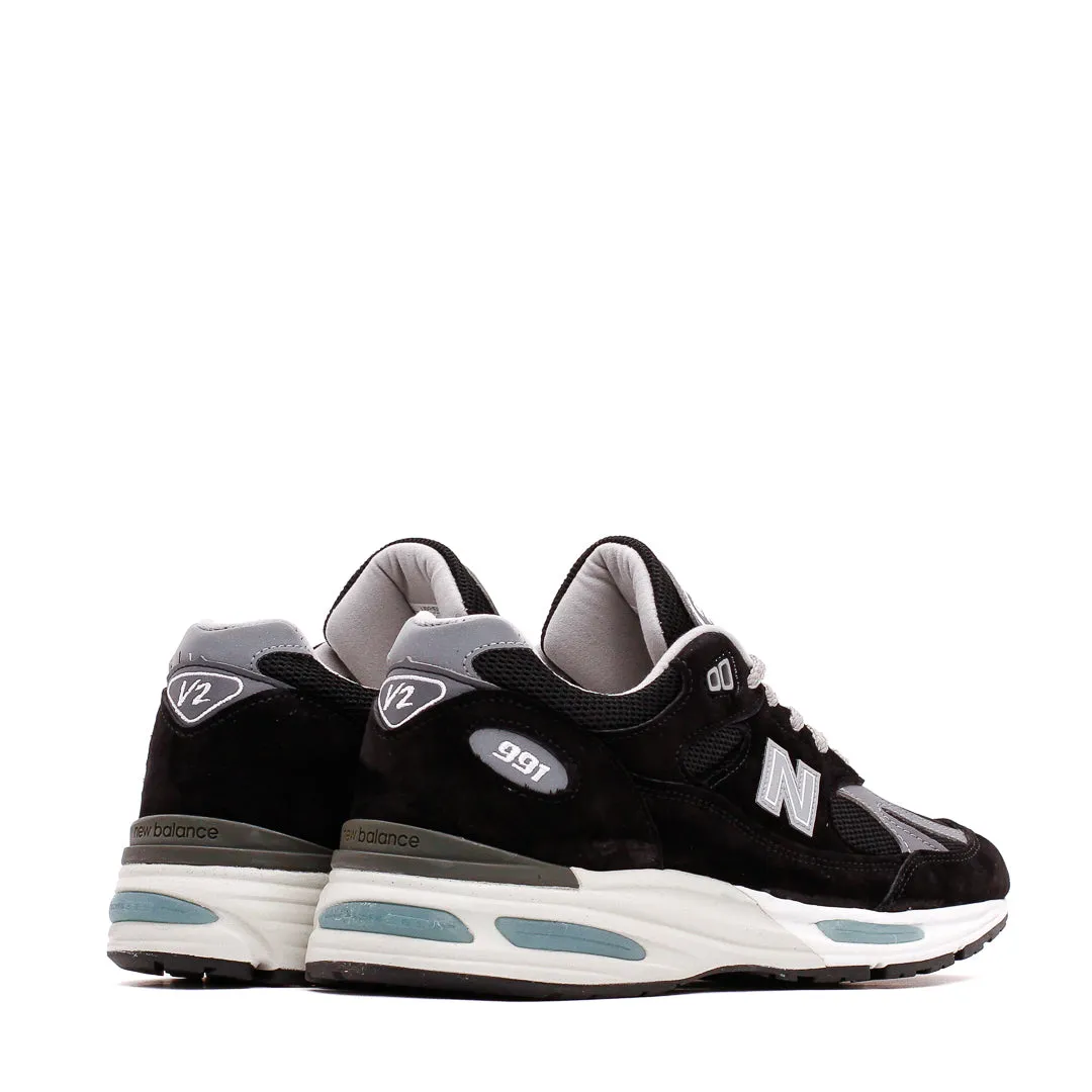 lightweight foam New Balance Unisex 991v2 Black Made In UK U991BK2