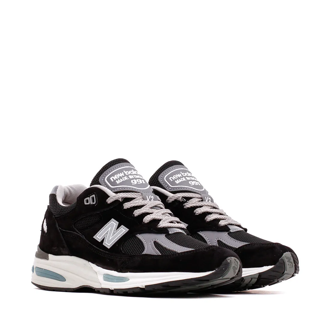 Lean Structure New Balance Unisex 991v2 Black Made In UK U991BK2