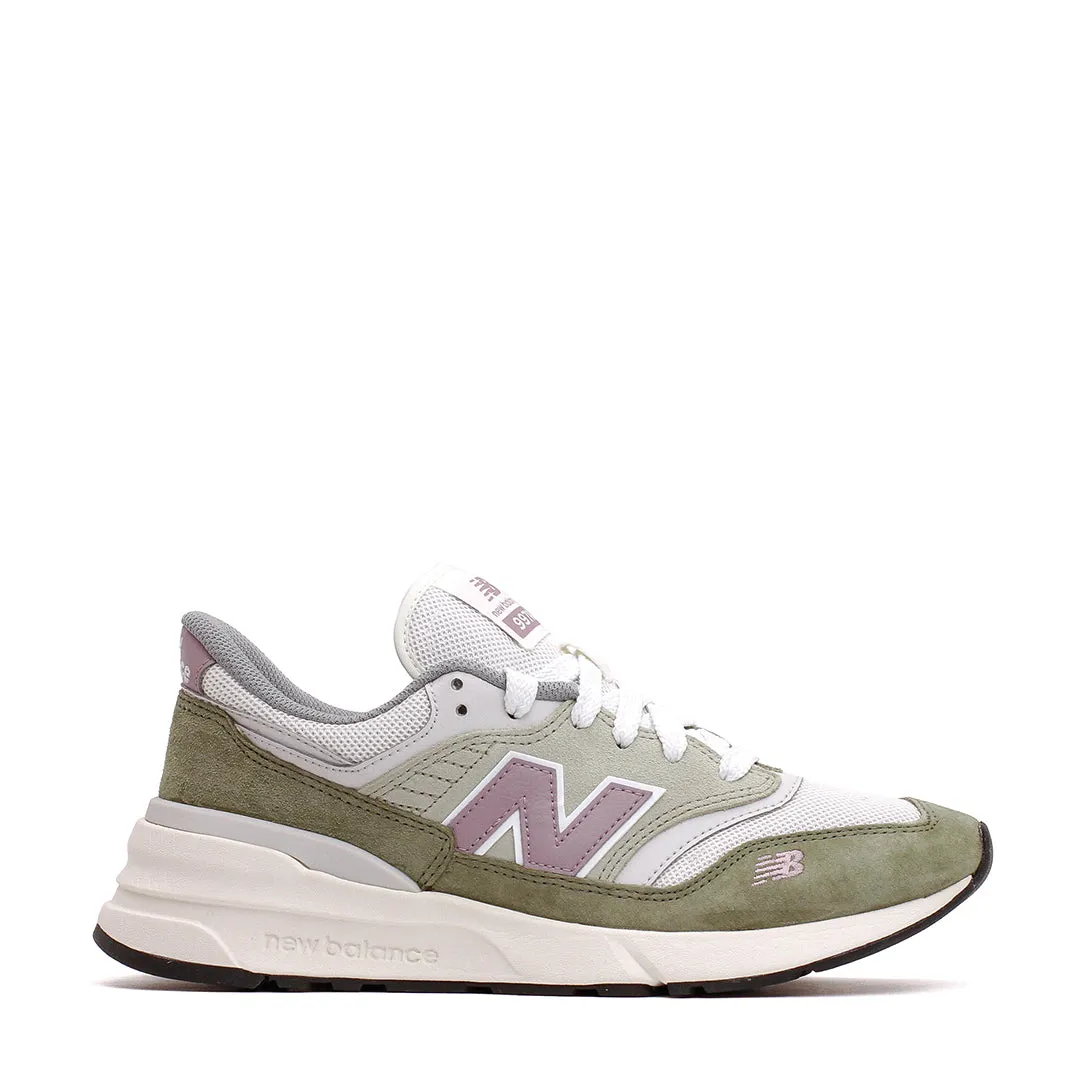 running with a molded insole New Balance Unisex 997R Dark Olivine Sea Salt U997RMGB