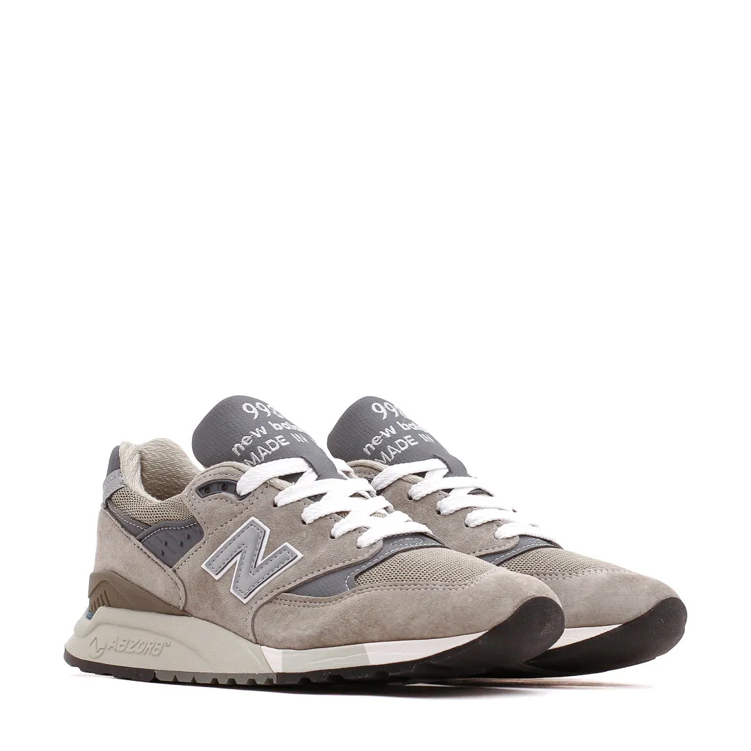 New Balance Unisex 998 Grey Made In USA U998GR forest running wear physical health running shoe advantage