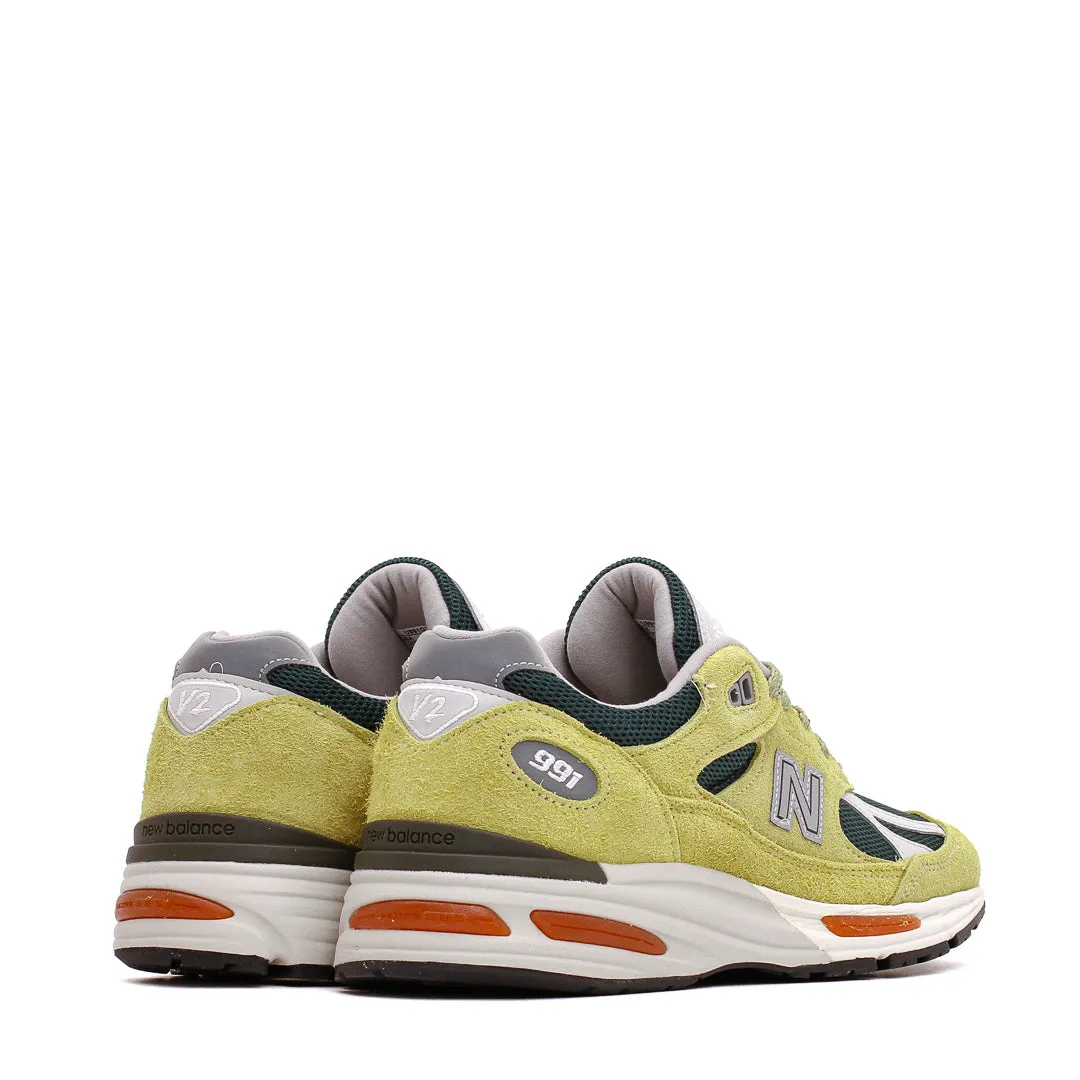 suitable for experts outdoor sole New Balance Unisex Made in UK 991v2 Beechnut Trekking Green U991GT2