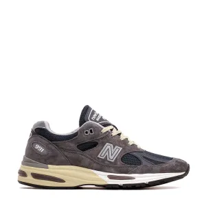 New Balance Unisex MADE in UK 991v2 Dark Gull Gray U991GG2 athlete shoes breathable nylon shoes