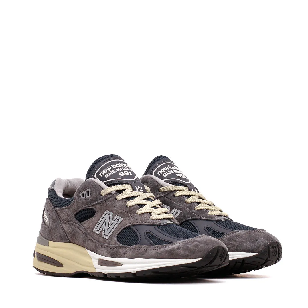 New Balance Unisex MADE in UK 991v2 Dark Gull Gray U991GG2 cushion - firm shoes