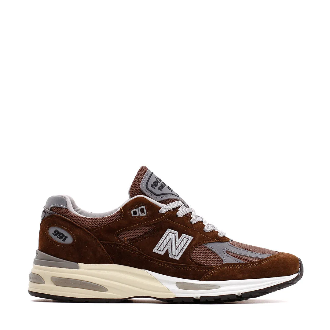 New Balance Unisex Made in UK 991v2 Pinecone U991BR2 flexible shoes
