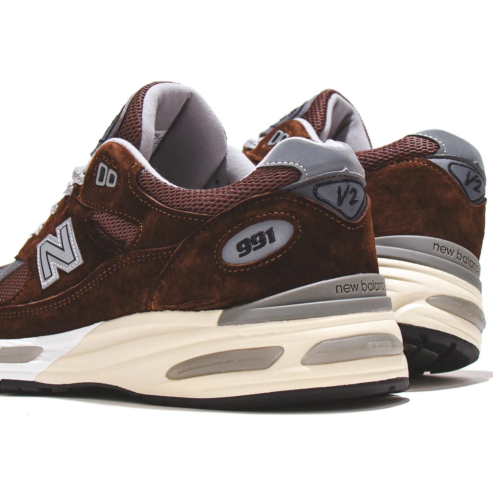 New Balance Unisex Made in UK 991v2 Pinecone U991BR2 5K shoes racing shoes