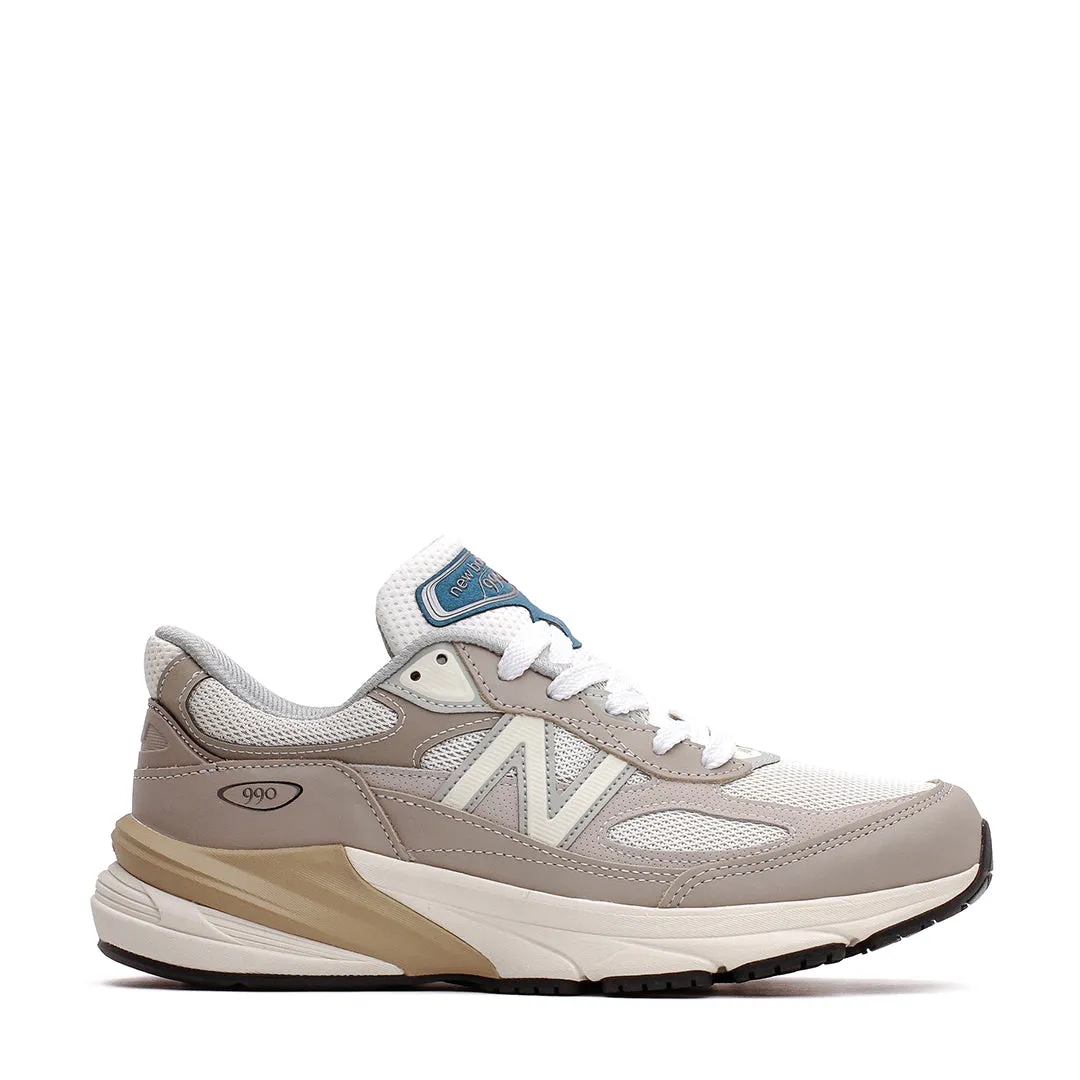 New Balance Unisex Made in USA 990v6 Light Mushroom U990MM6 Shock Absorbing Insole