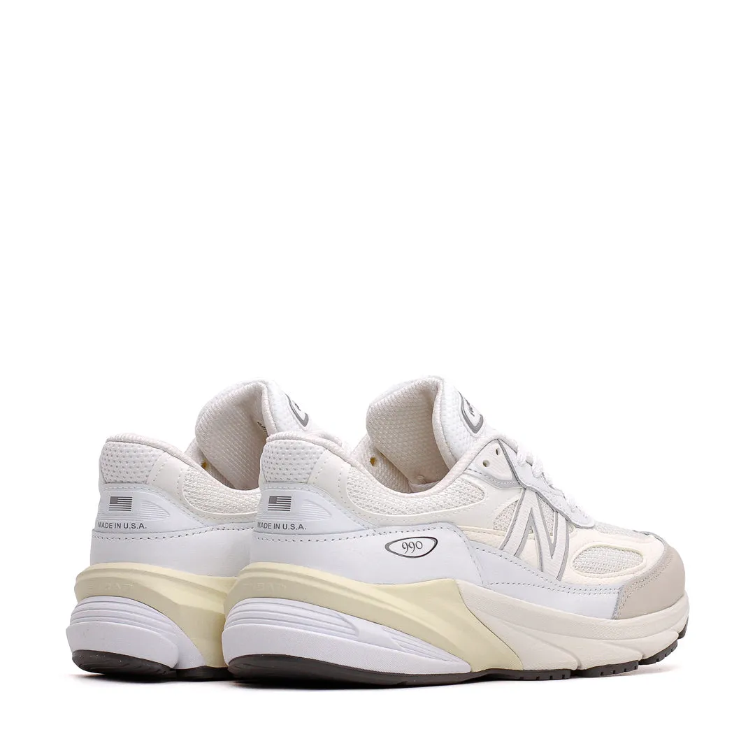 New Balance Unisex Made in USA 990v6 White Sea Salt U990GB6 HeelSupport