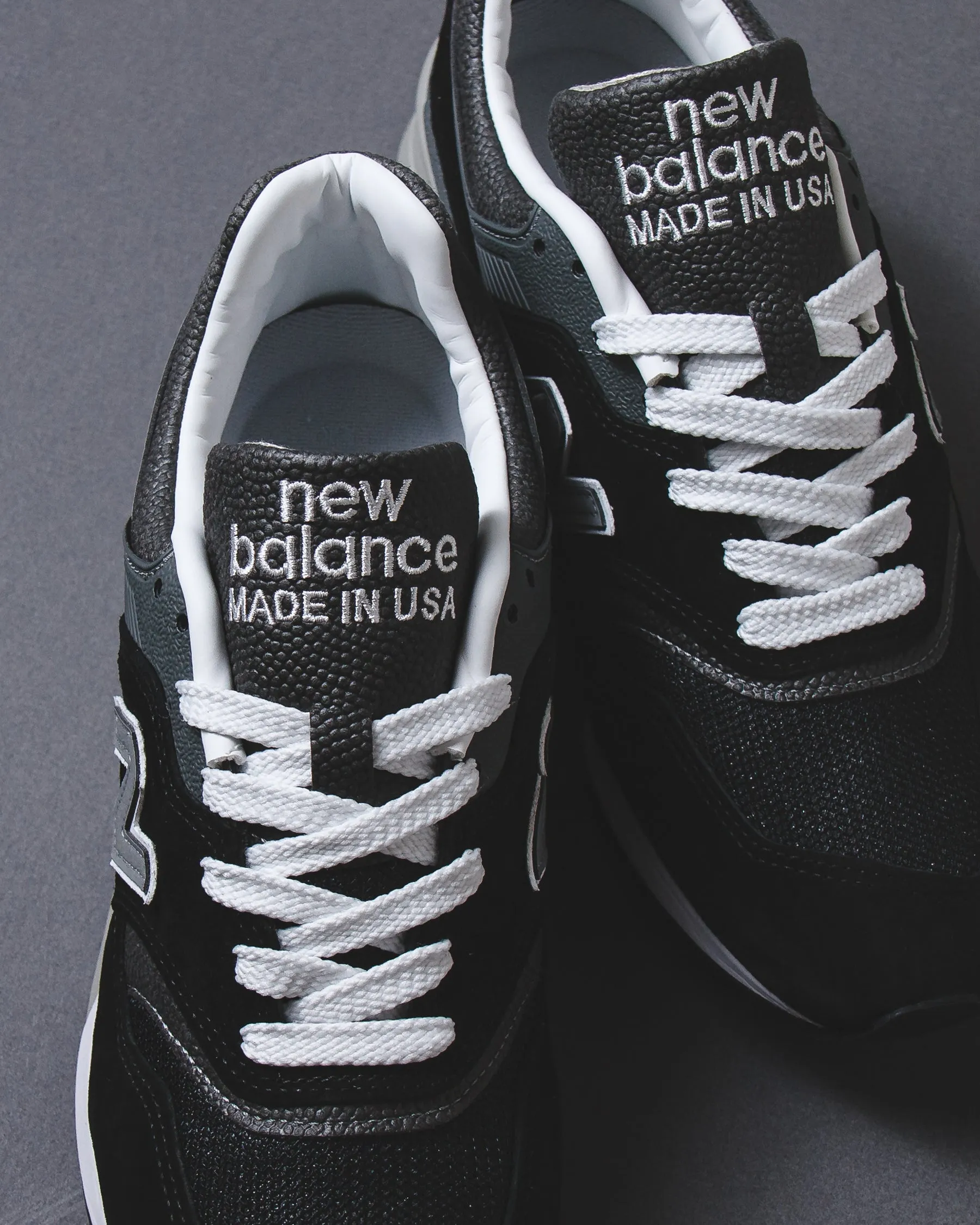 padded - tongue rural - running New Balance Unisex Made in USA 997 Black U997BK