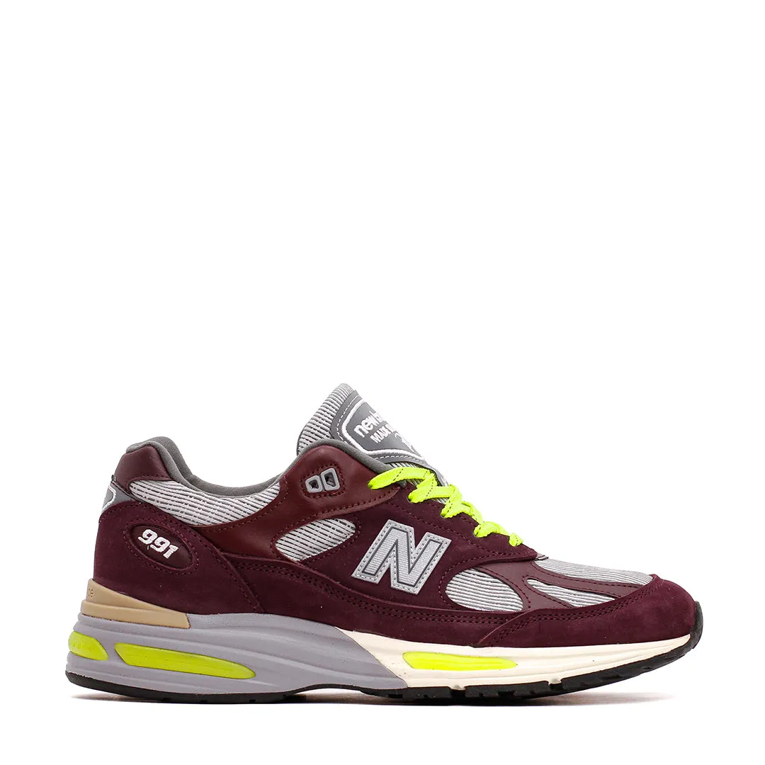 New Balance Unisex x Patta 991v2 Pickled Beet Made In UK U991PD2 sports socks