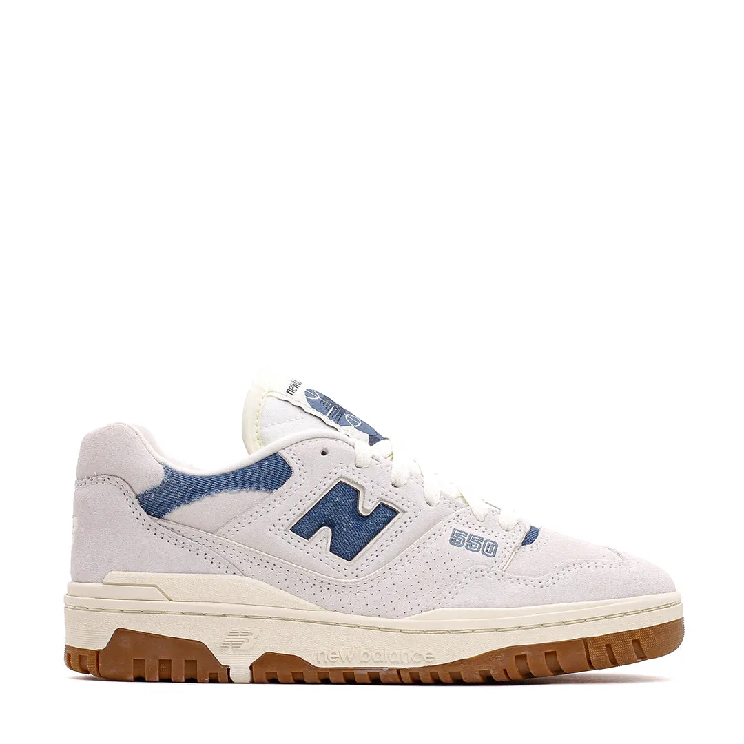 New Balance Women 550 Reflection Blue BBW550GG running in a color run shoes Precision fit