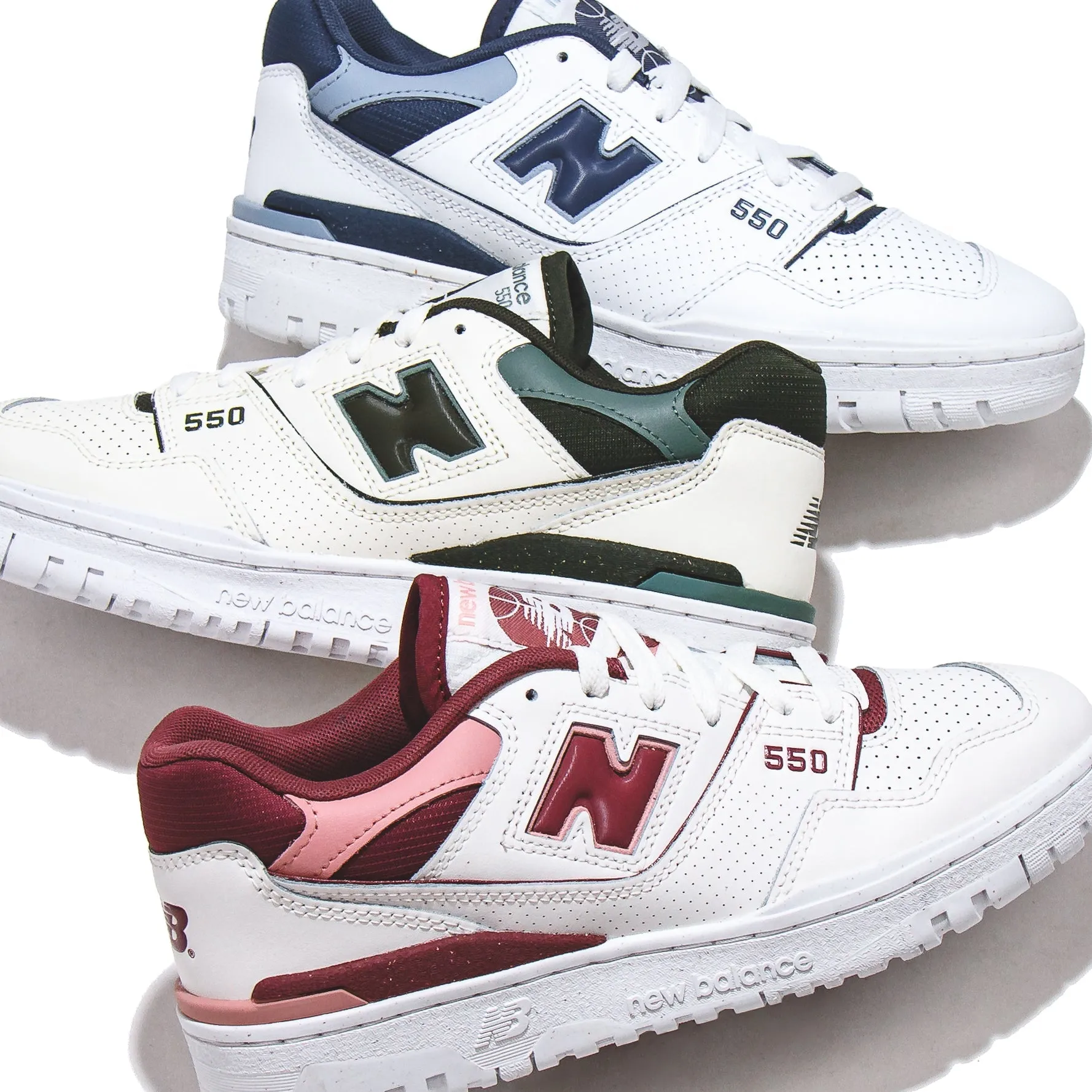 New Balance Women 550 Sea Salt BBW550DP Minimal Look ankle - support - feature shoes
