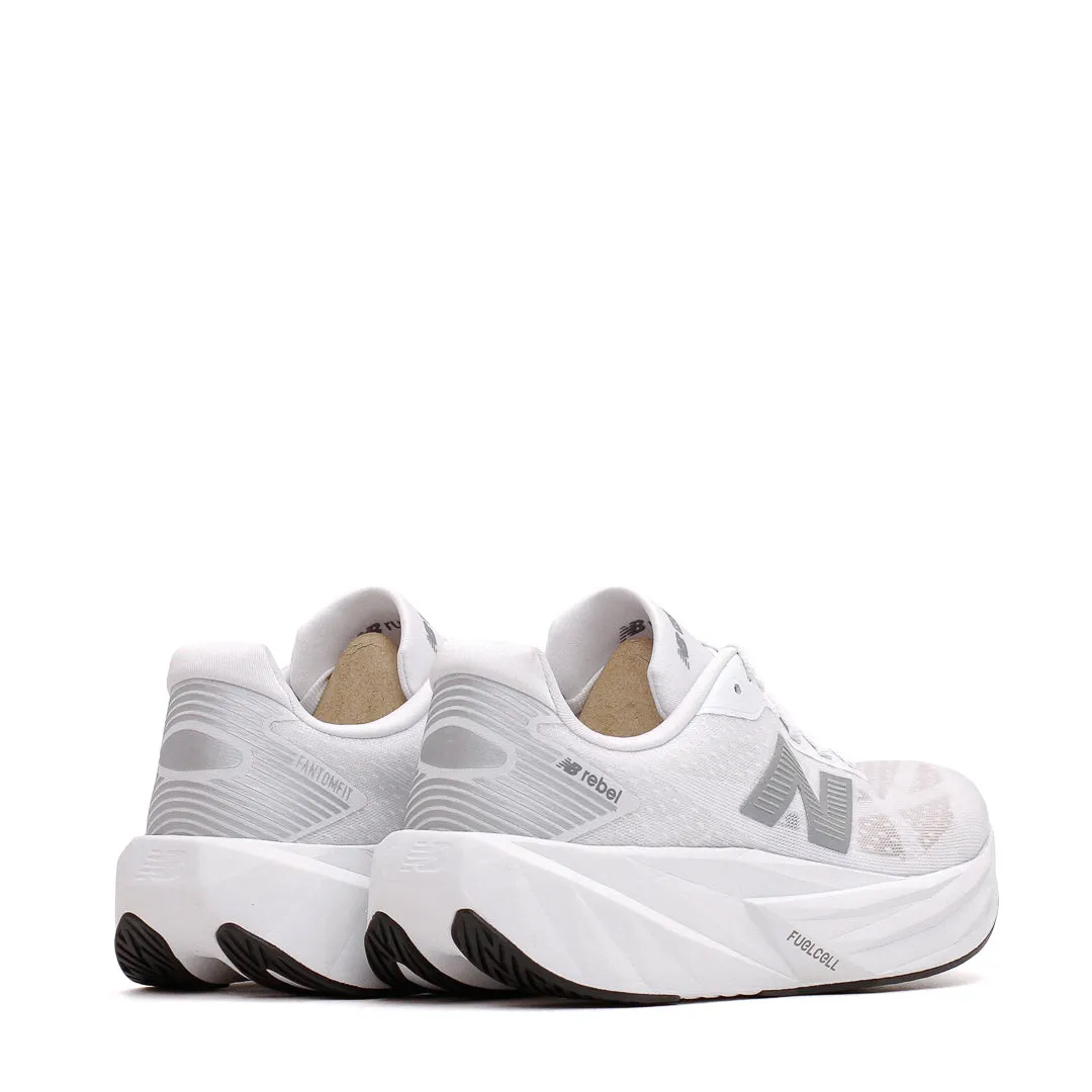 lightweight - materials yellow running shoes New Balance Women FuelCell Rebel v5 White Silver WFCXLM5