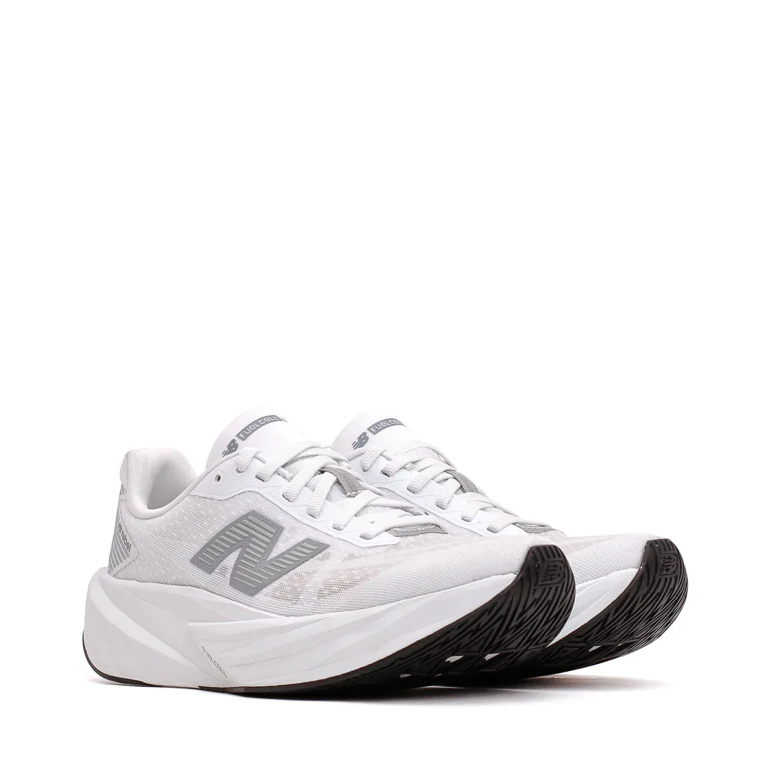 New Balance Women FuelCell Rebel v5 White Silver WFCXLM5 easy - to - clean shoes casual running footwear