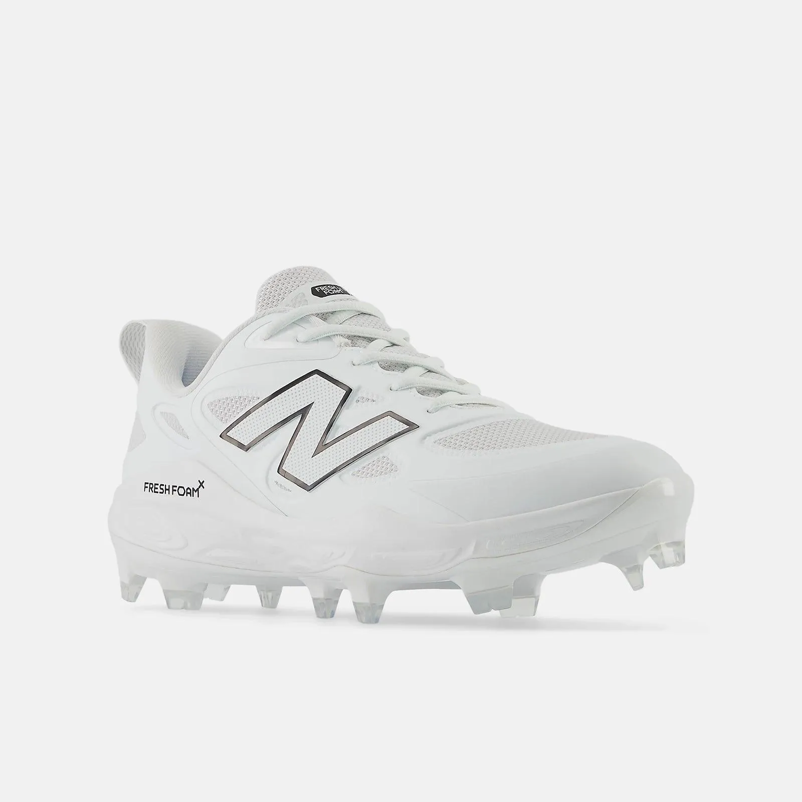 Rugged Terrain Anti   Blister New Balance Women's Fresh Foam X Velo v4 Molded Softball Cleats - White SPVELOW4