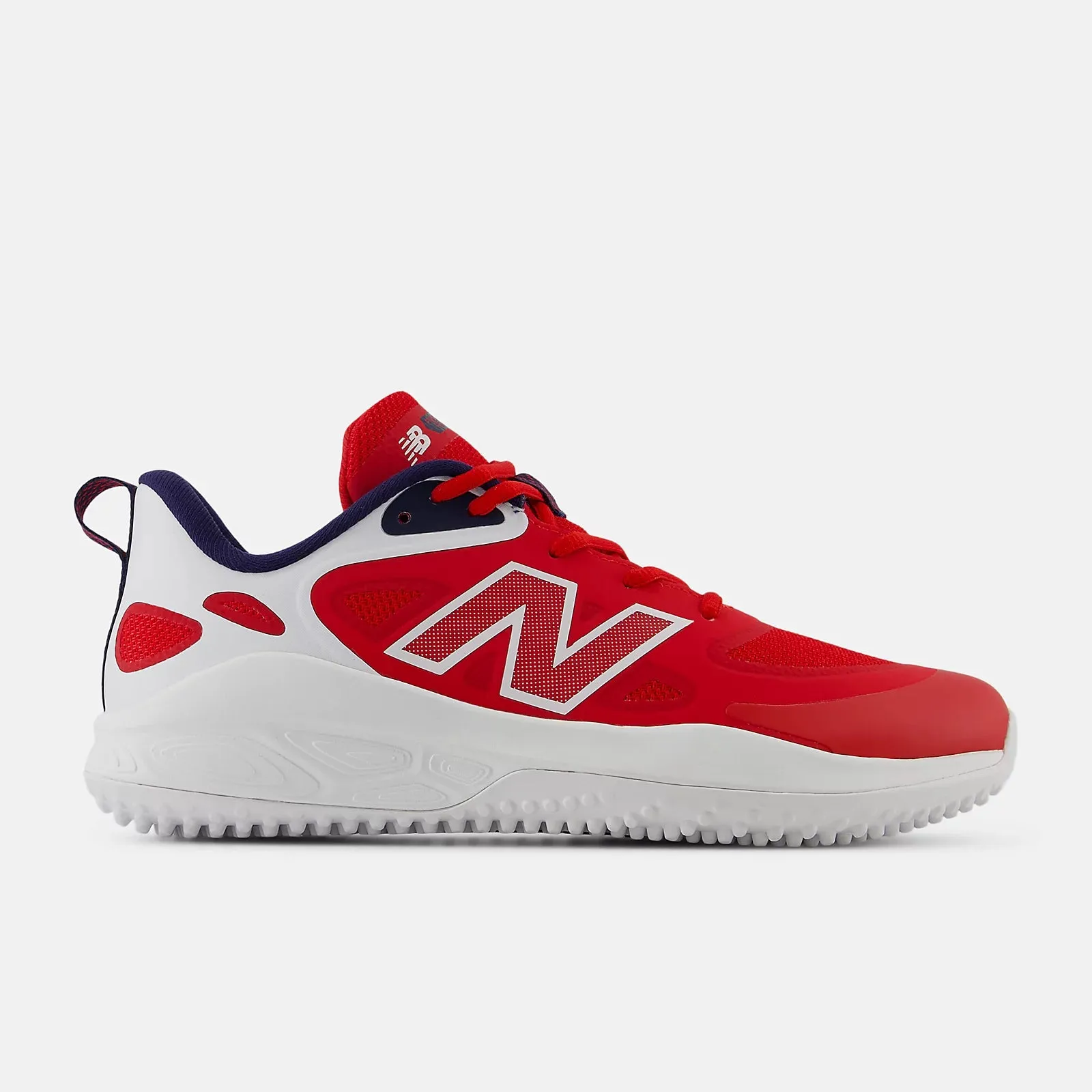 Mesh Lining Tough Grip New Balance Women's Fresh Foam x Velo v4 Turf-Trainer Softball Shoes - Red/White/Navy STVELOU4